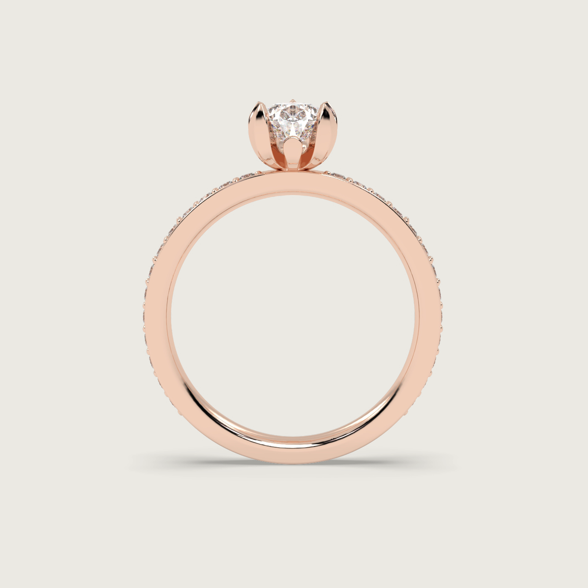 18K Rose 1ct