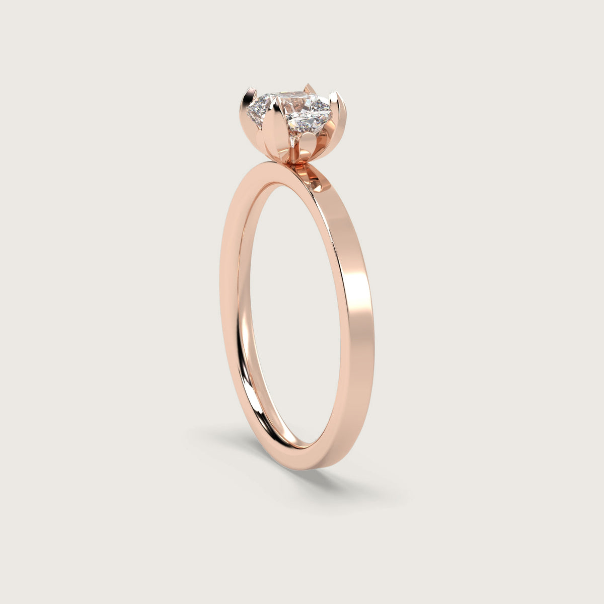 18K Rose 1ct