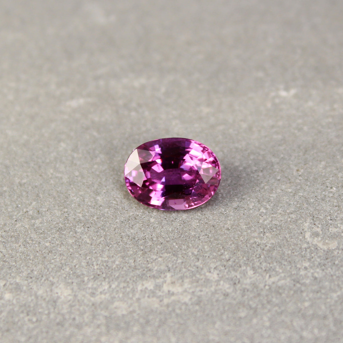 Pink Sapphire Fleur de Luce Solitaire Engagement Ring in 18k Rose Gold