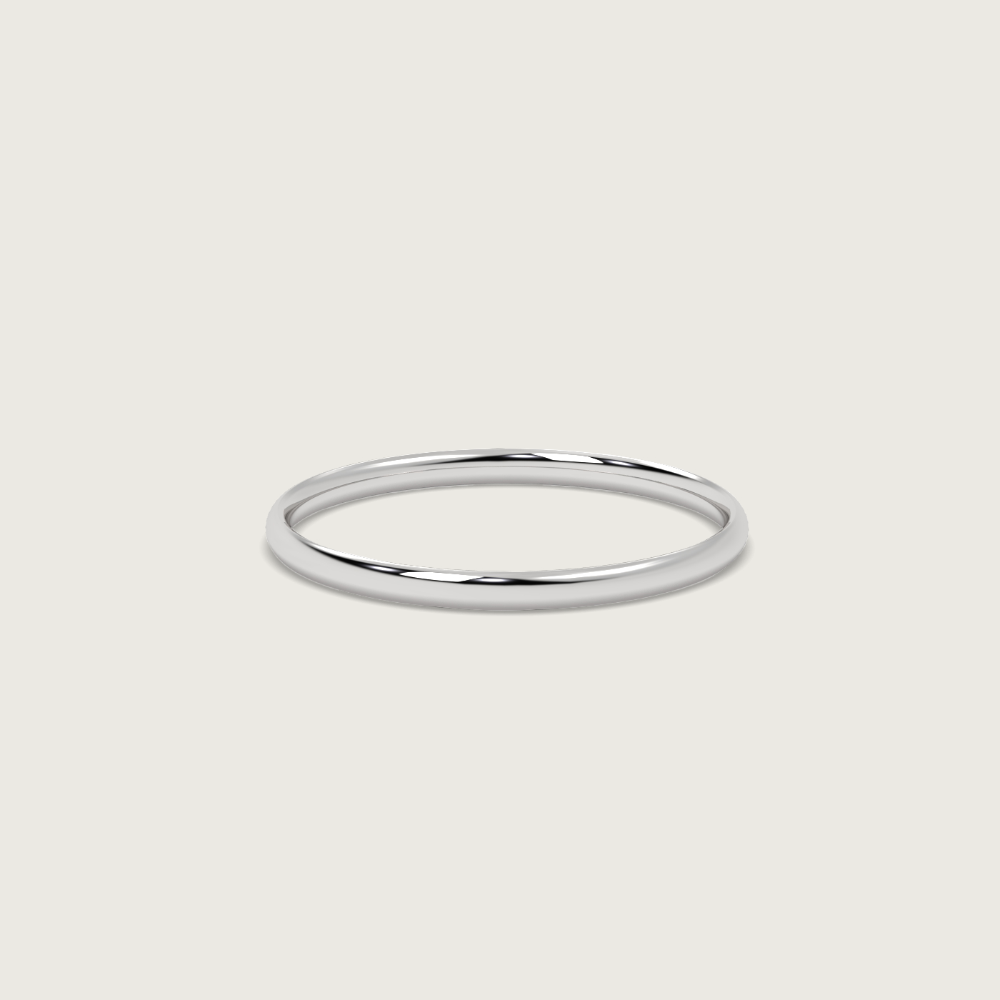 Fine Wedding Band - Fleur de Luce Profile
