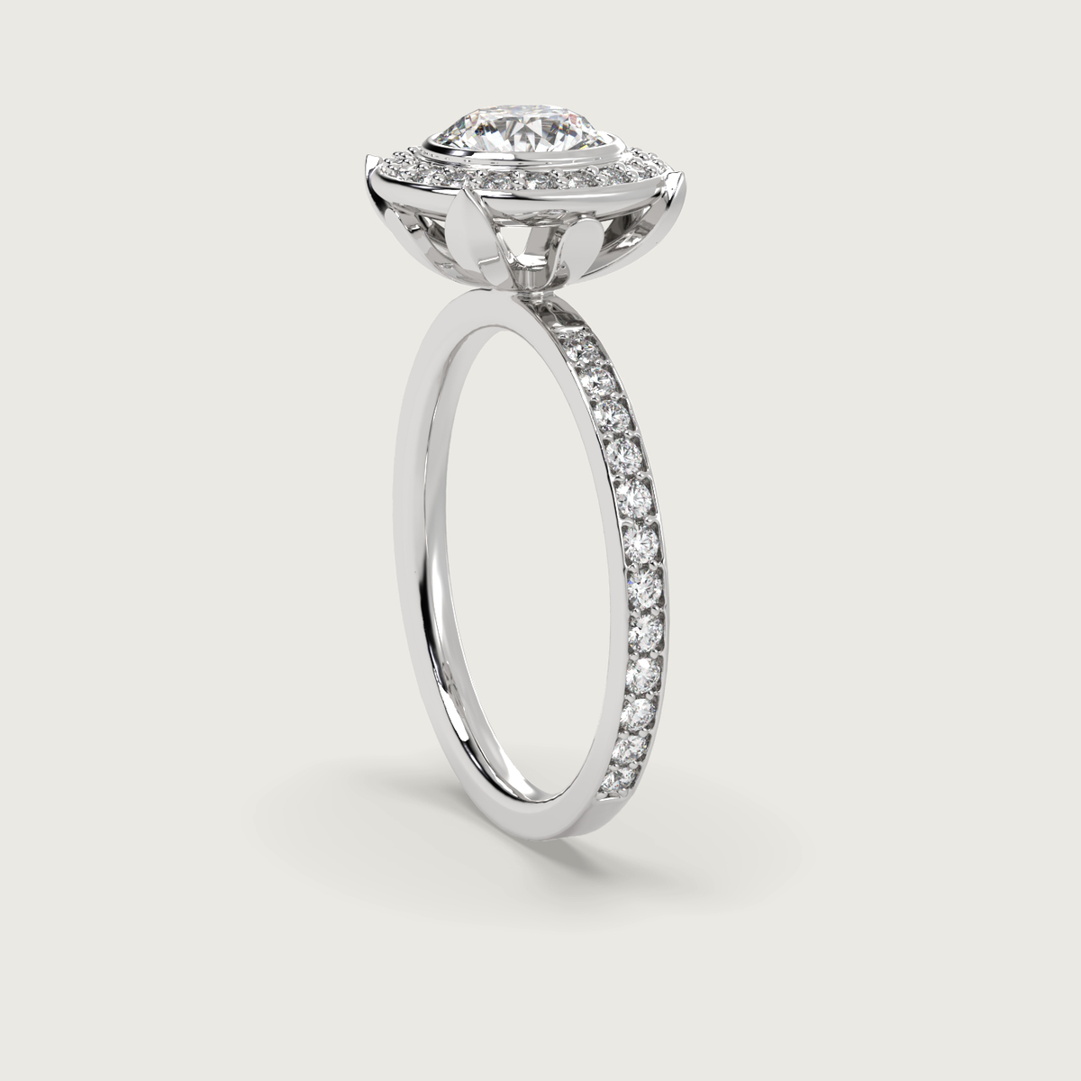 18K White 1ct