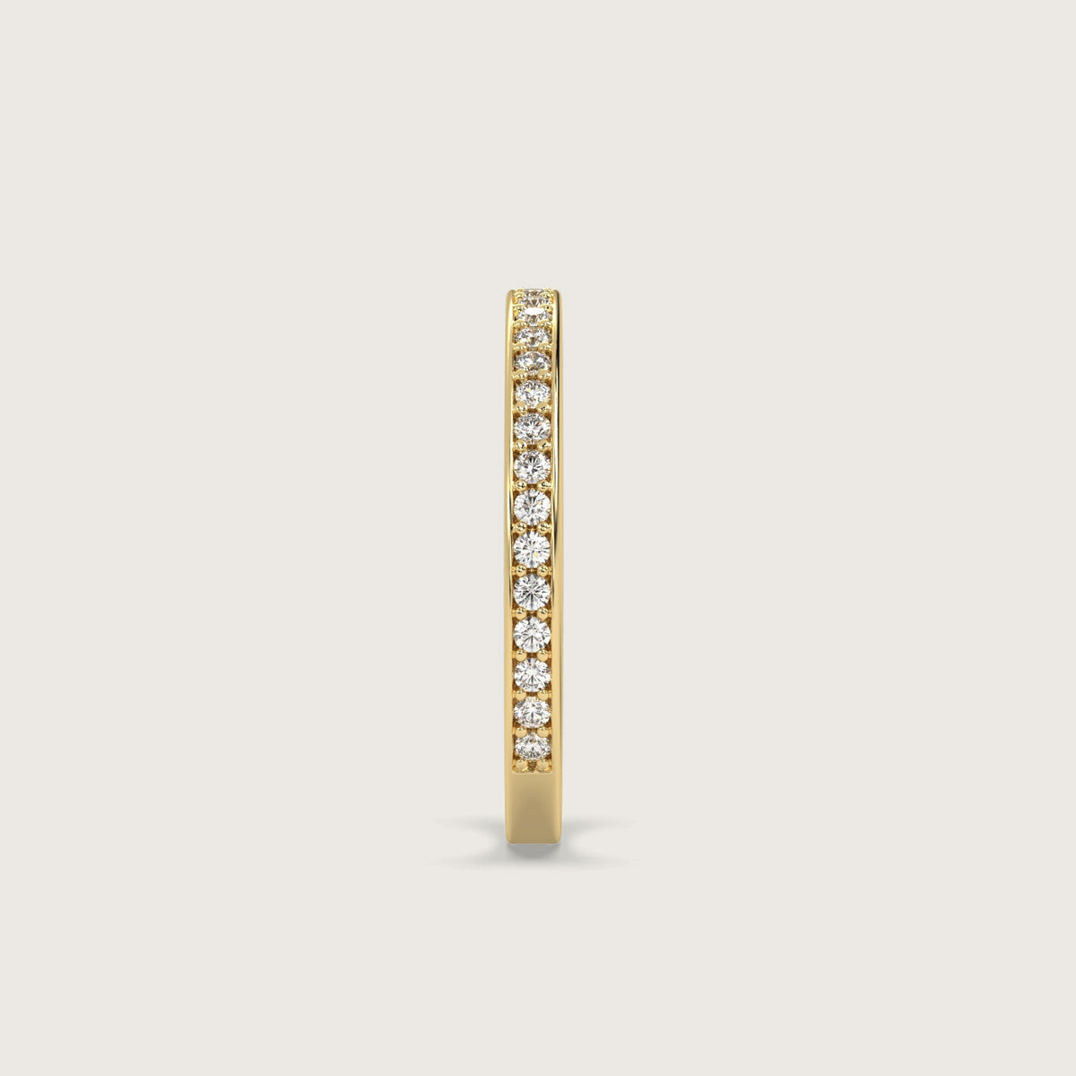 Grain Set Three Quarter Diamond Eternity Ring
