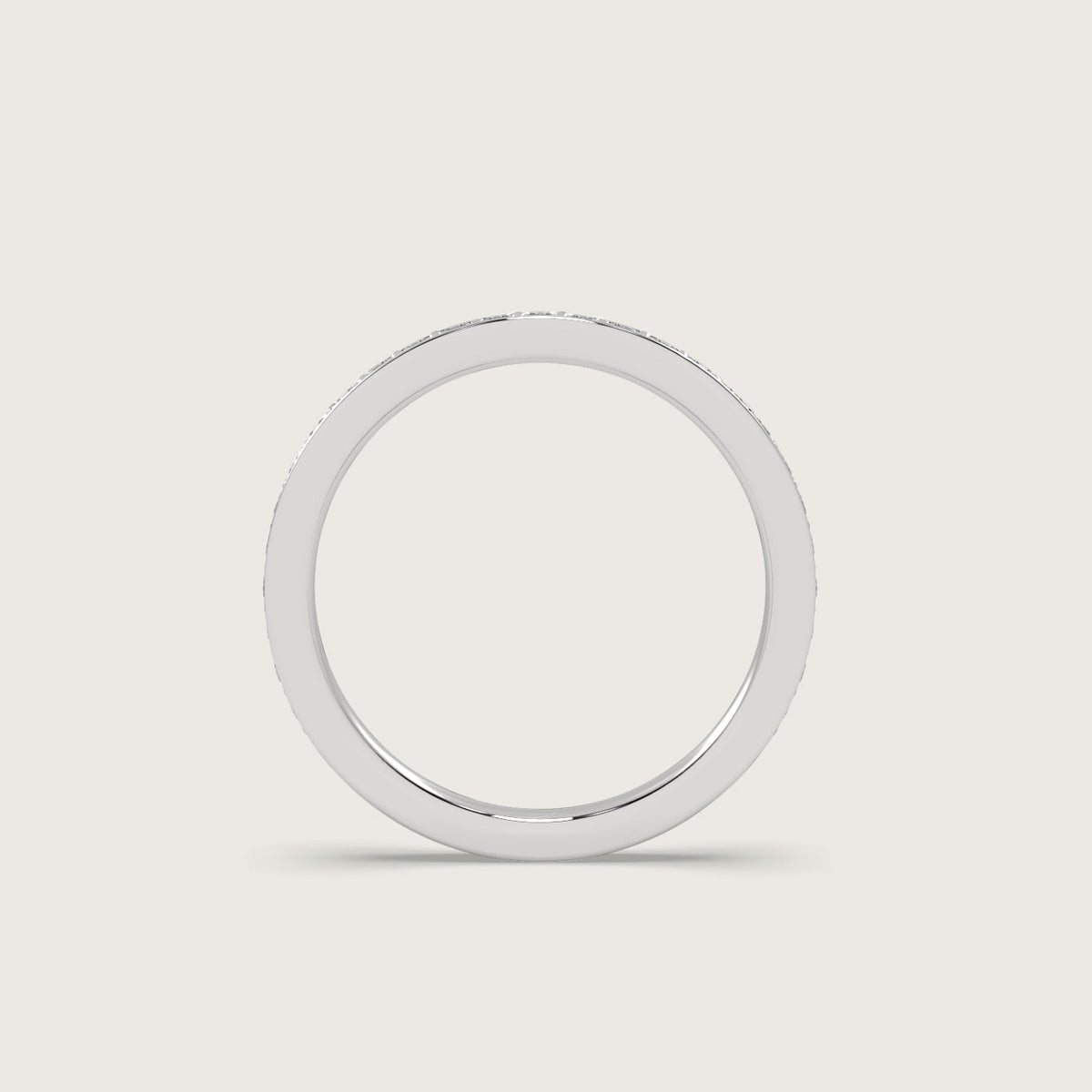 Grain Set Three Quarter Diamond Eternity Ring