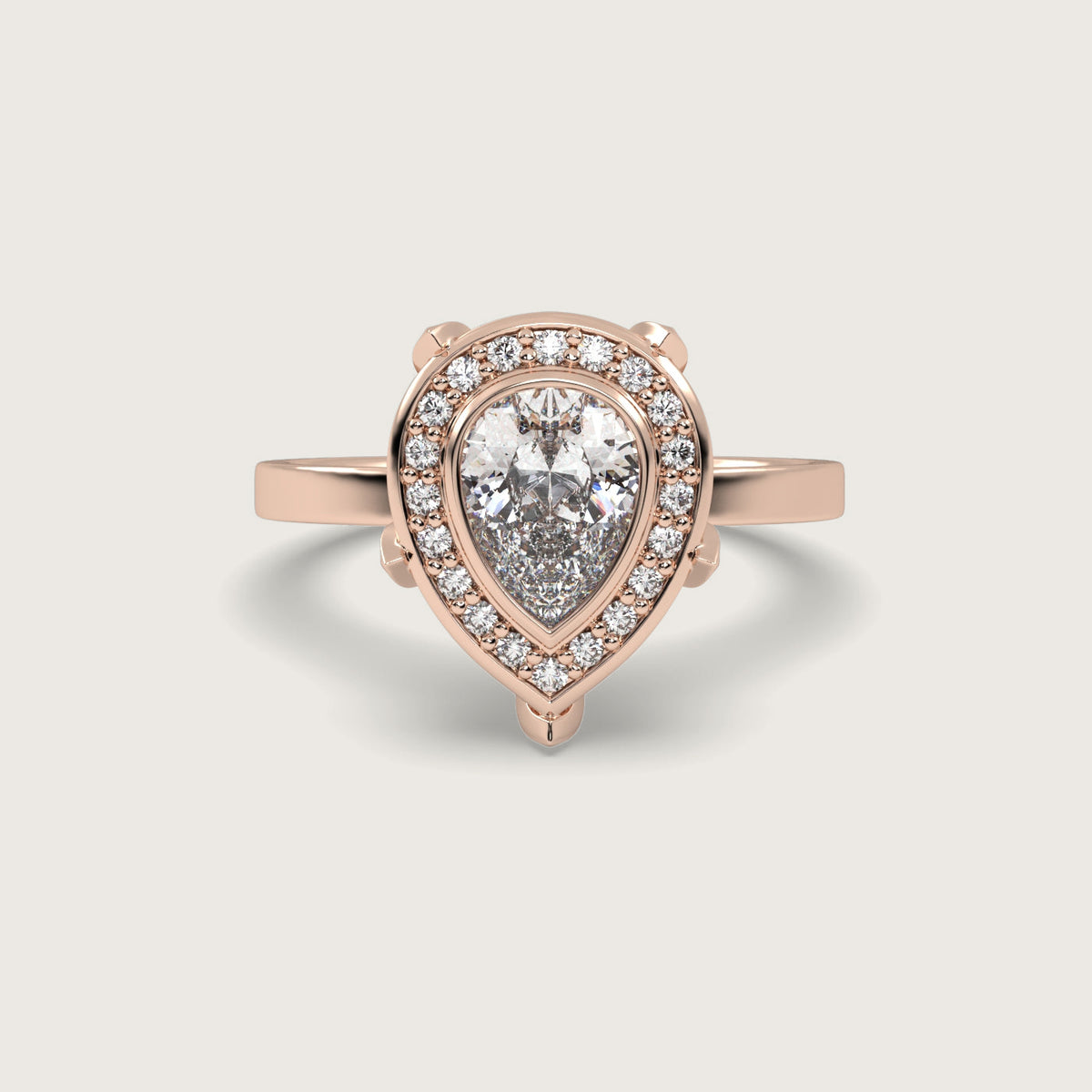 18K Rose 1ct