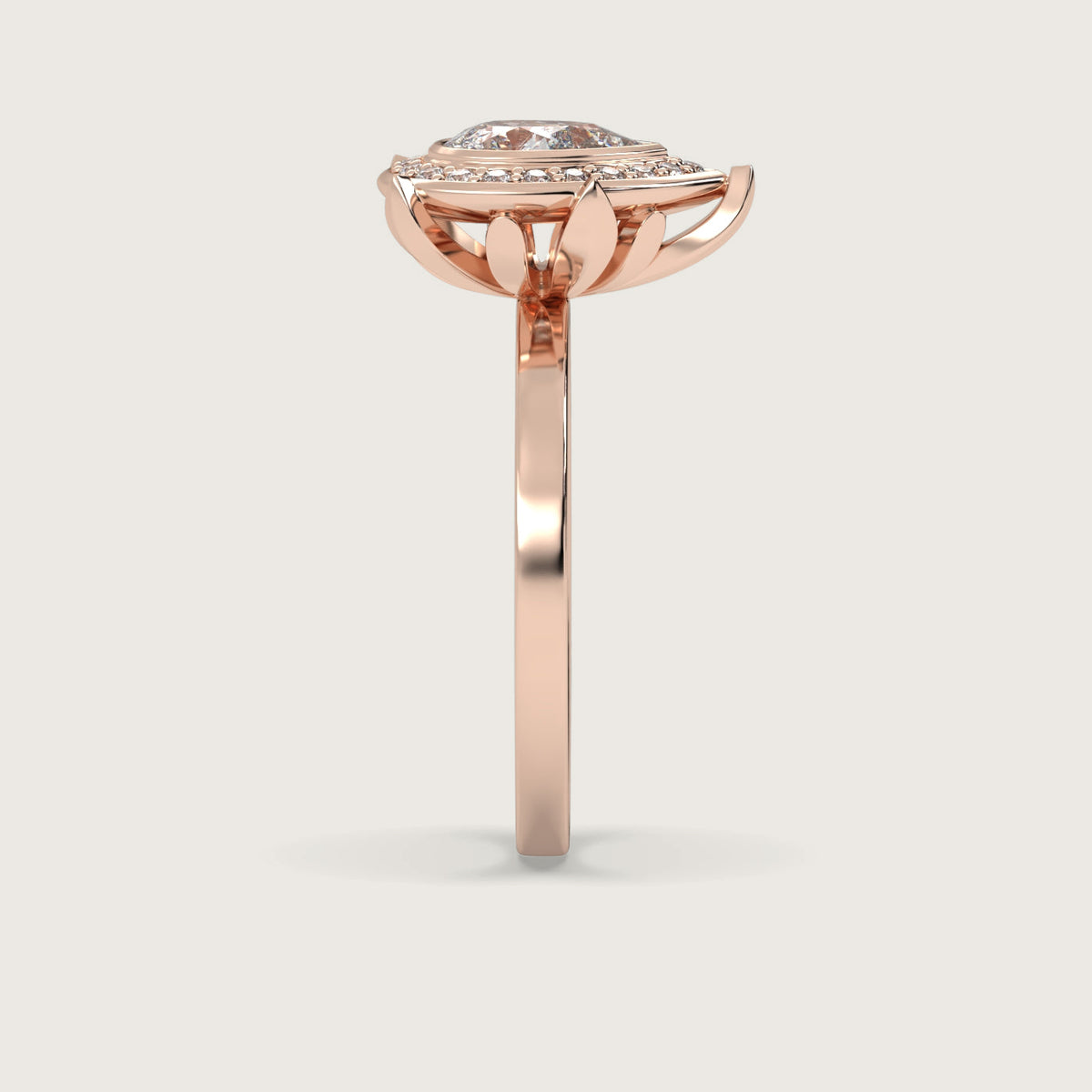 18K Rose 1ct