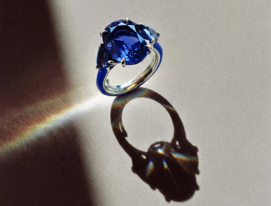 marla design sapphire trilogy ring