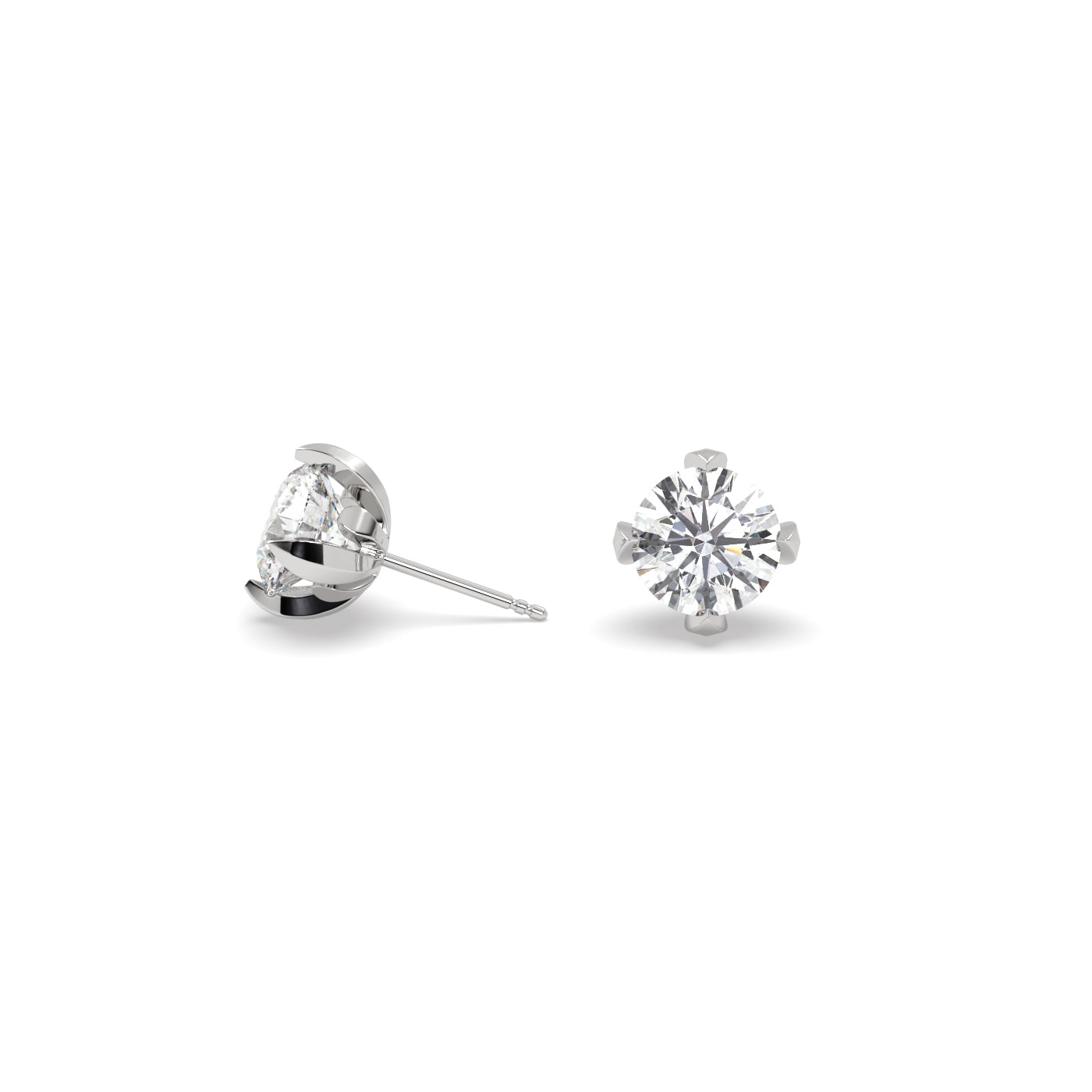 Fleur de Luce 1.00 tcw Diamond Stud Earrings