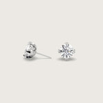 Diamond Stud Earrings in Fleur de Luce Setting