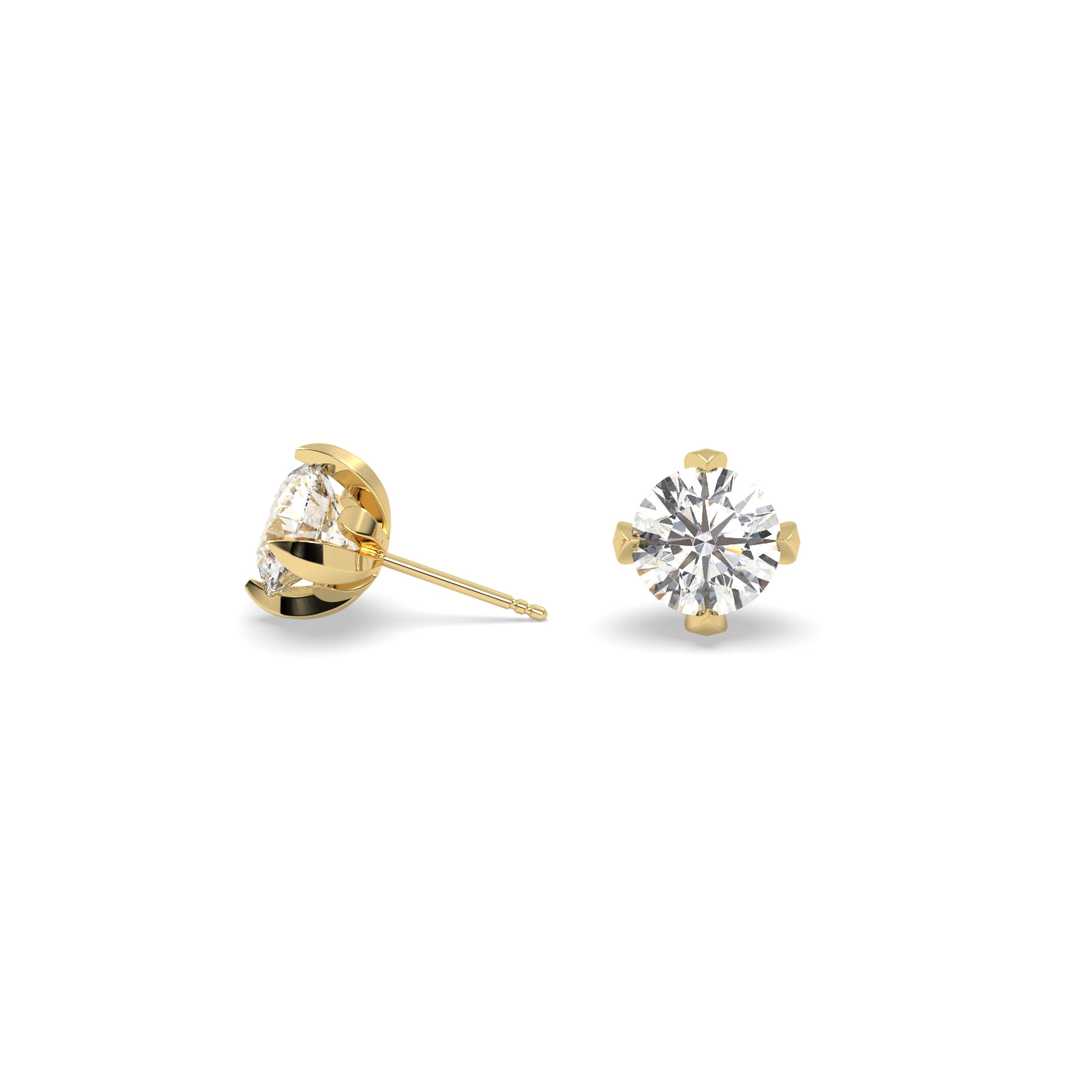 Fleur de Luce 1.00 tcw Diamond Stud Earrings