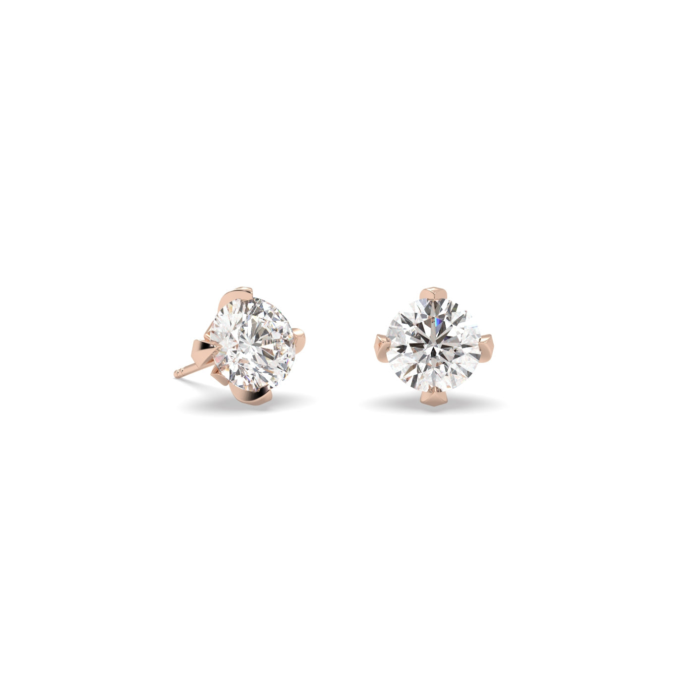 Fleur de Luce 1.00 tcw Diamond Stud Earrings