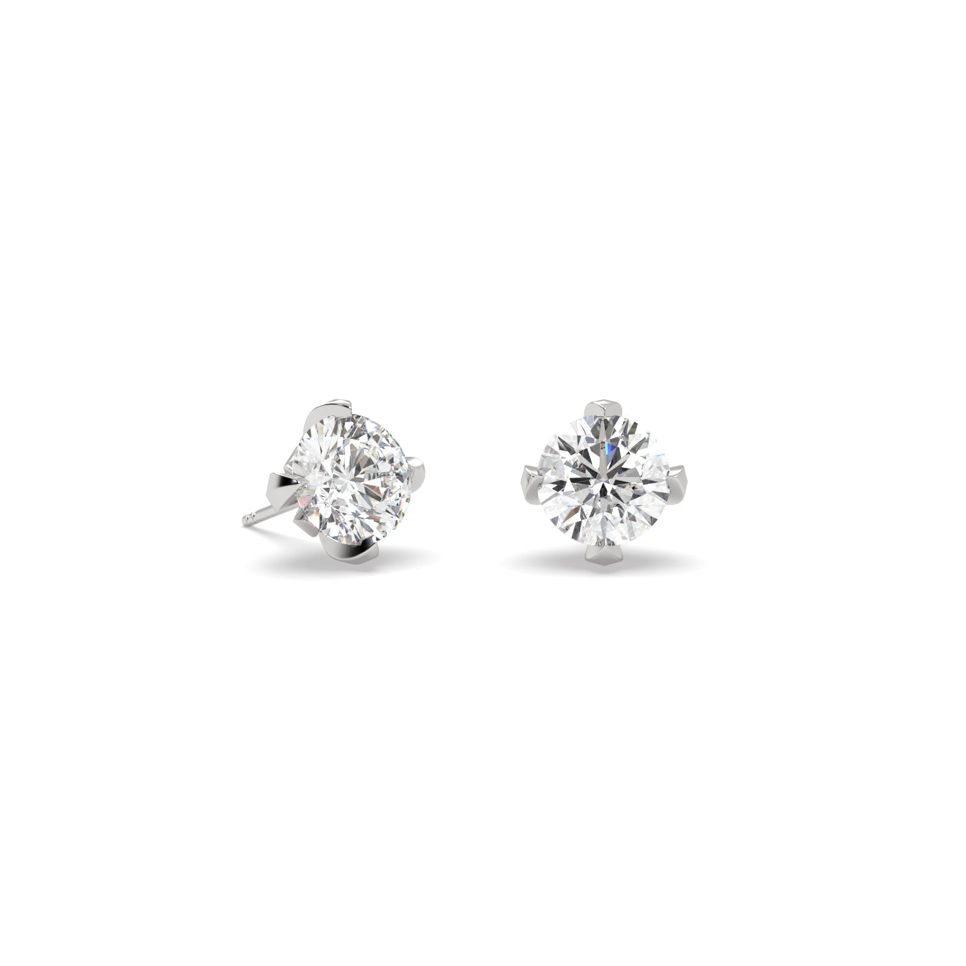 Fleur de Luce 1.00 tcw Diamond Stud Earrings