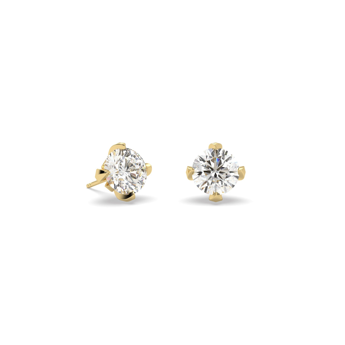 Fleur de Luce 1.00 tcw Diamond Stud Earrings