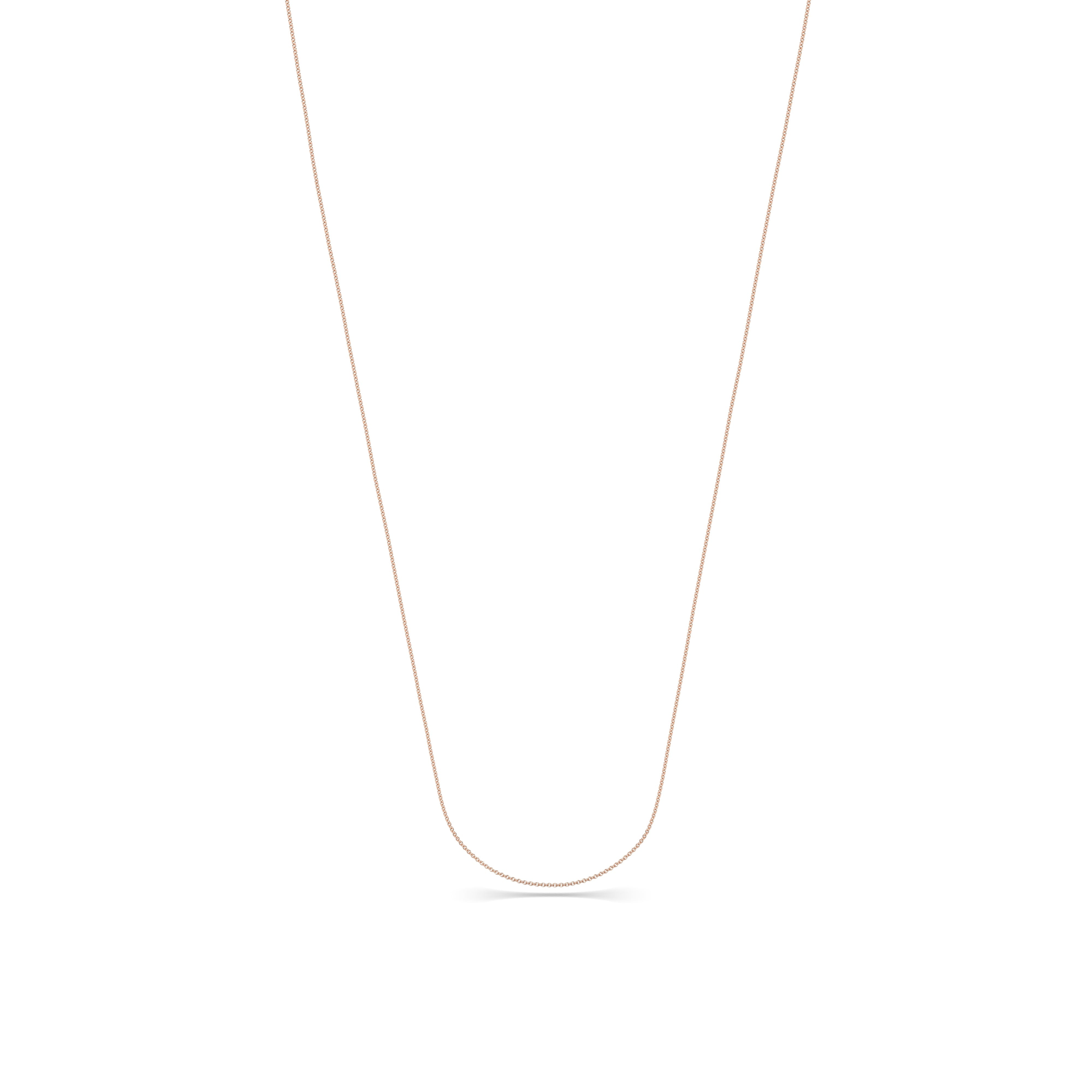 Fine Classic Necklace Chain in 18k Rose Gold