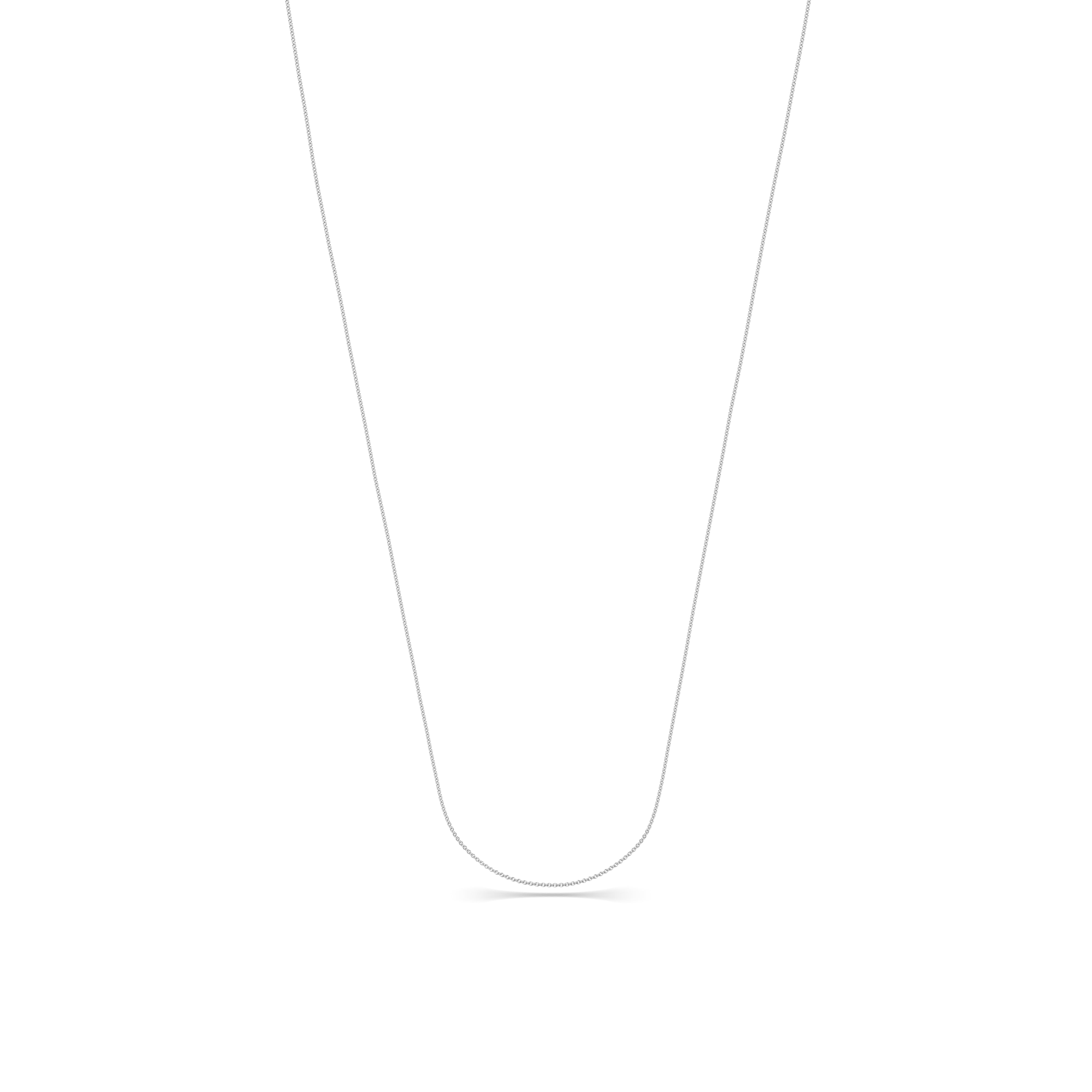 Fine Classic Necklace Chain in 18k White Gold