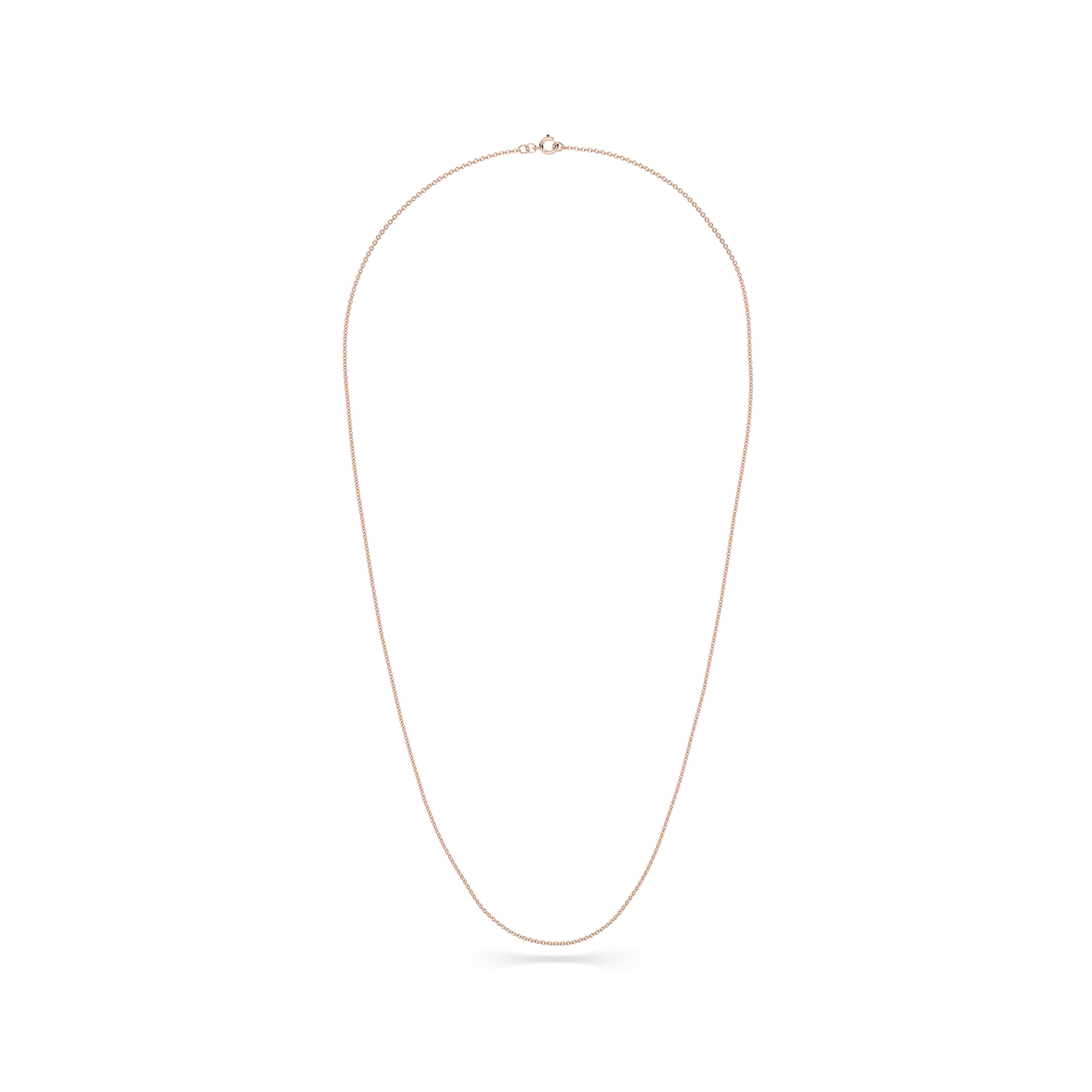 Fine Classic Necklace Chain in 18k Rose Gold