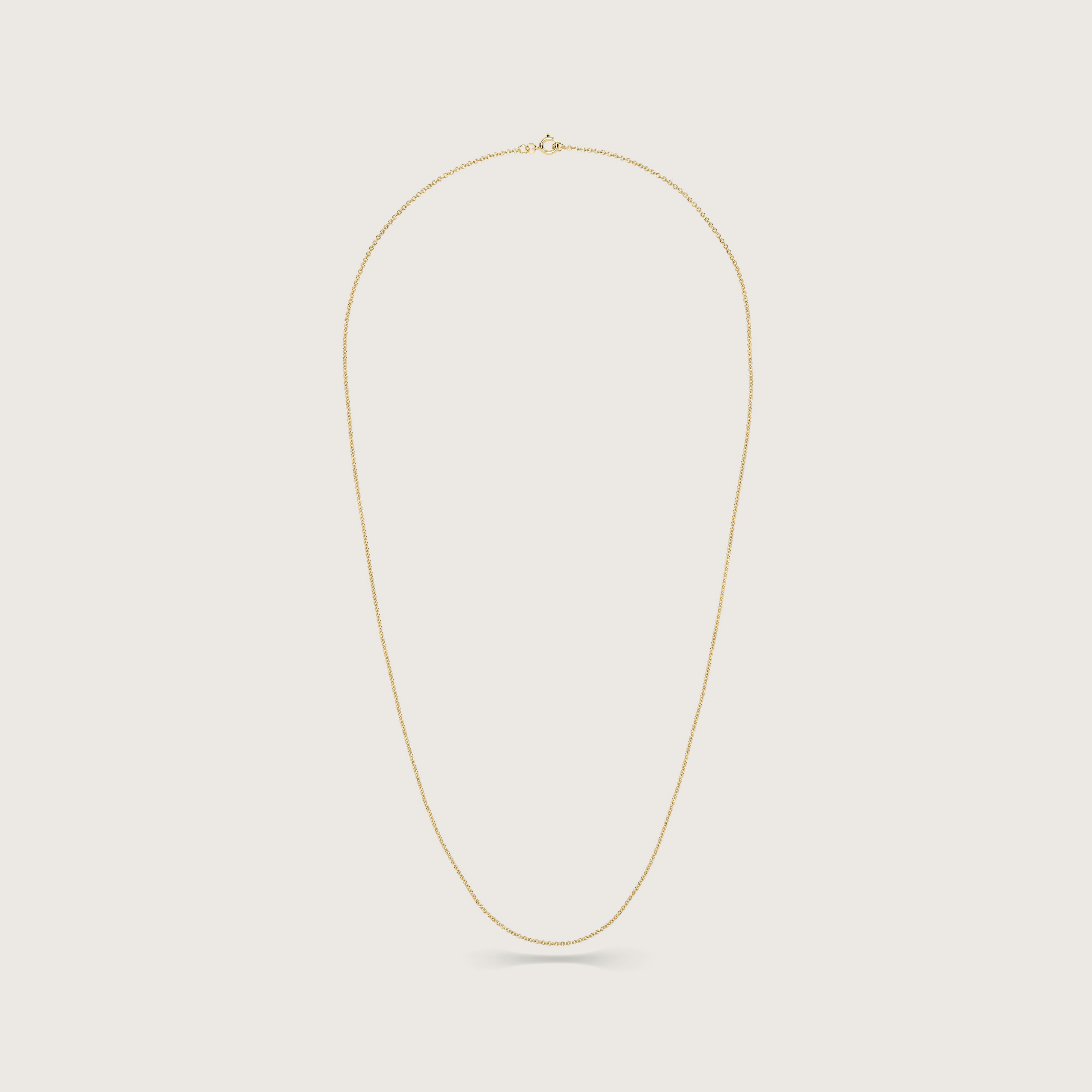 Fine Paperclip Yellow Gold Necklace Chain