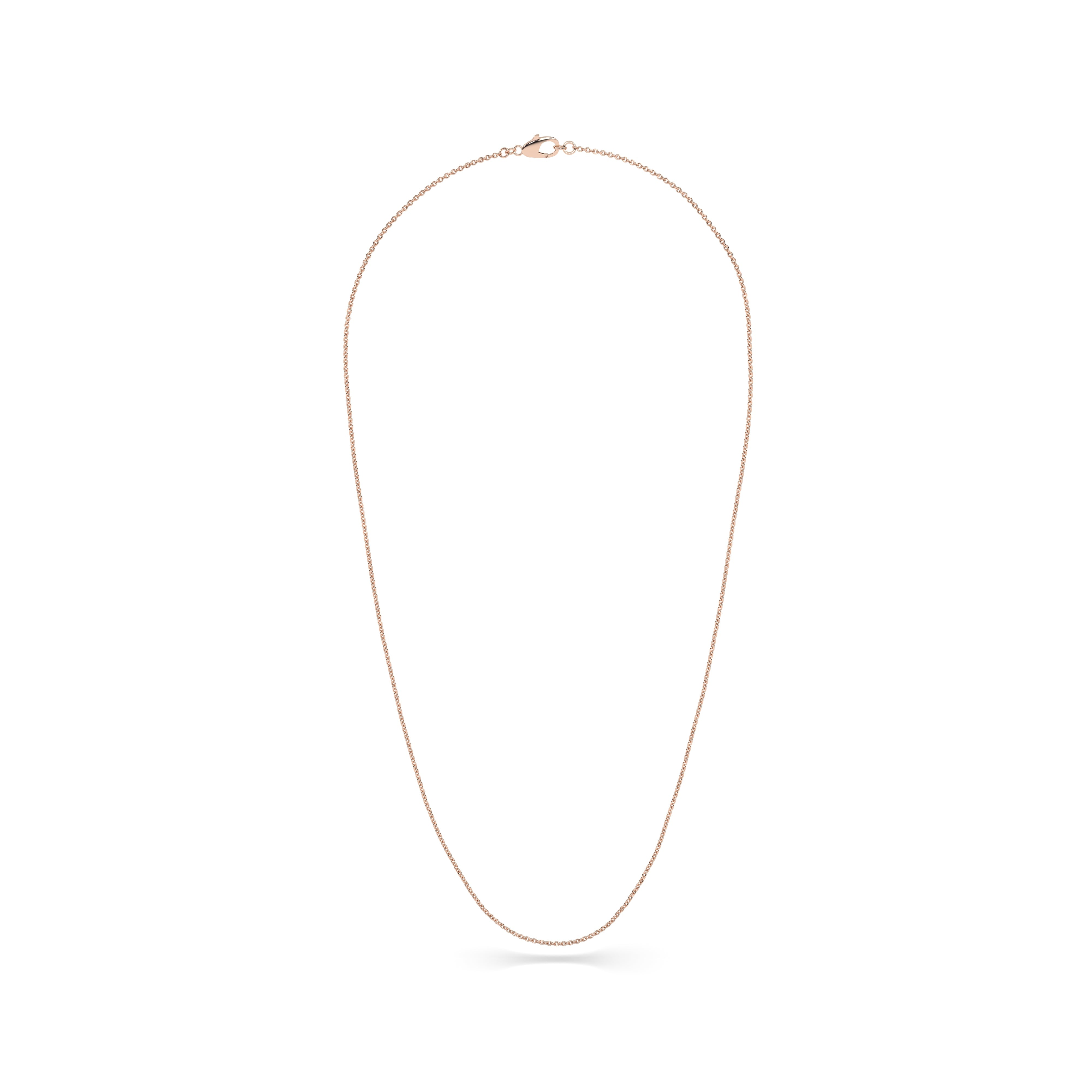 Heavy Classic Necklace Chain in 18k Rose Gold