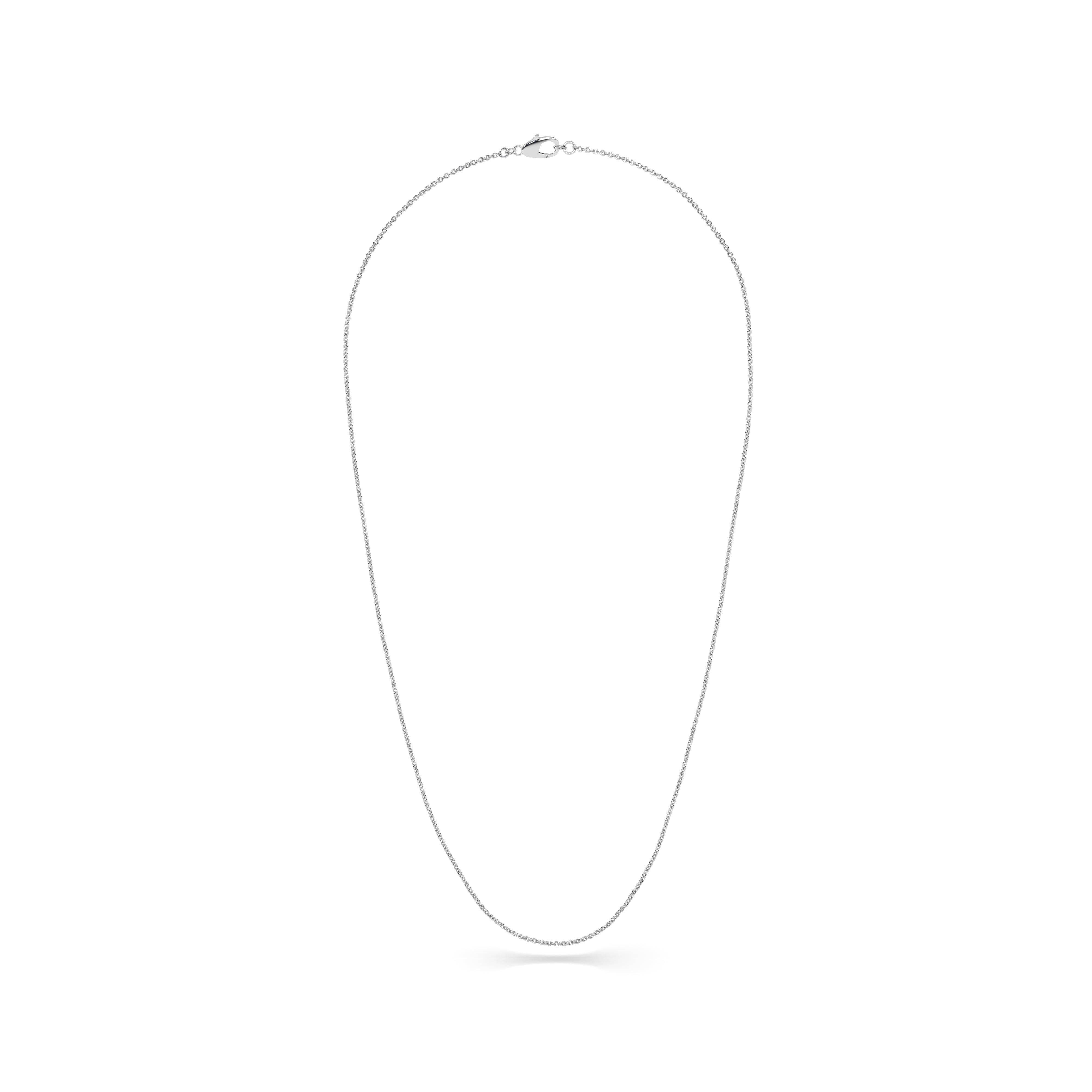 Heavy Classic Necklace Chain in 18k White Gold