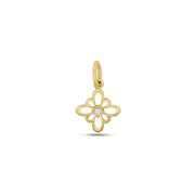 Fleur de Luce Silhouette Pendant in 18k Yellow Gold