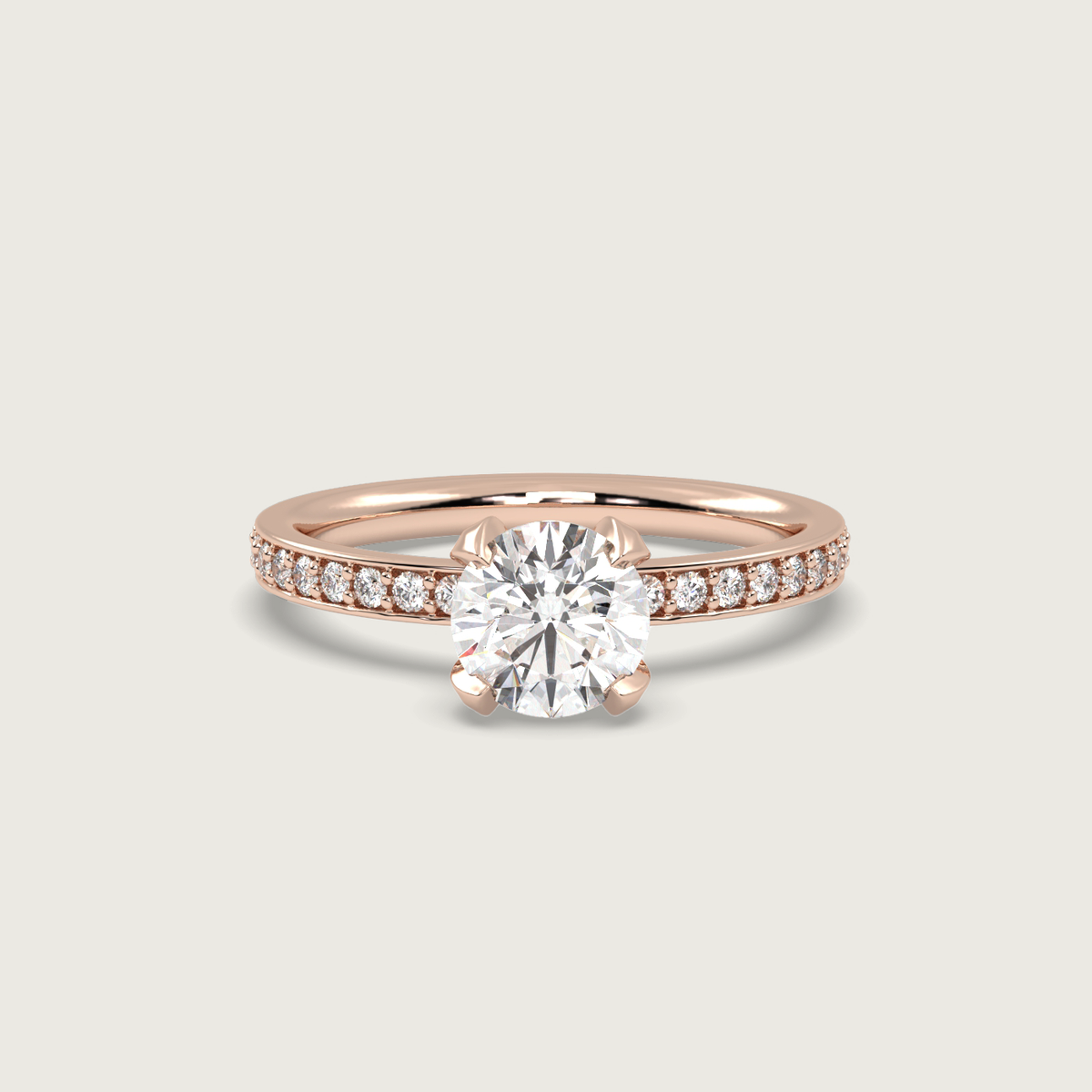 18K Rose 1ct
