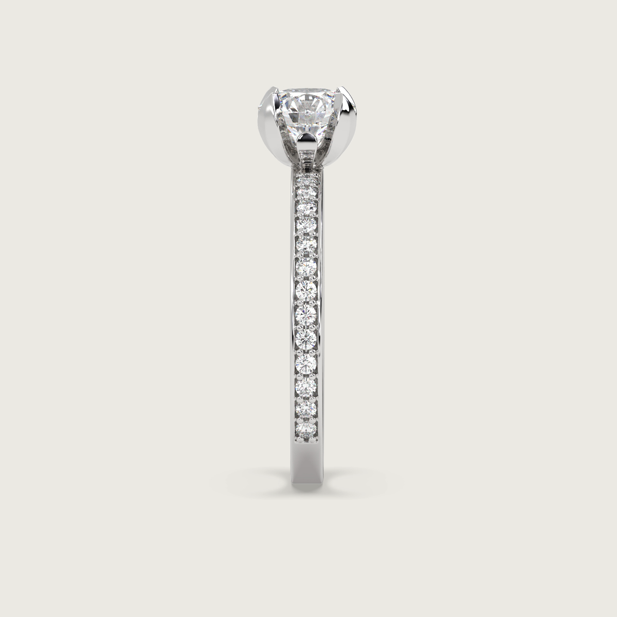 18K White 1ct