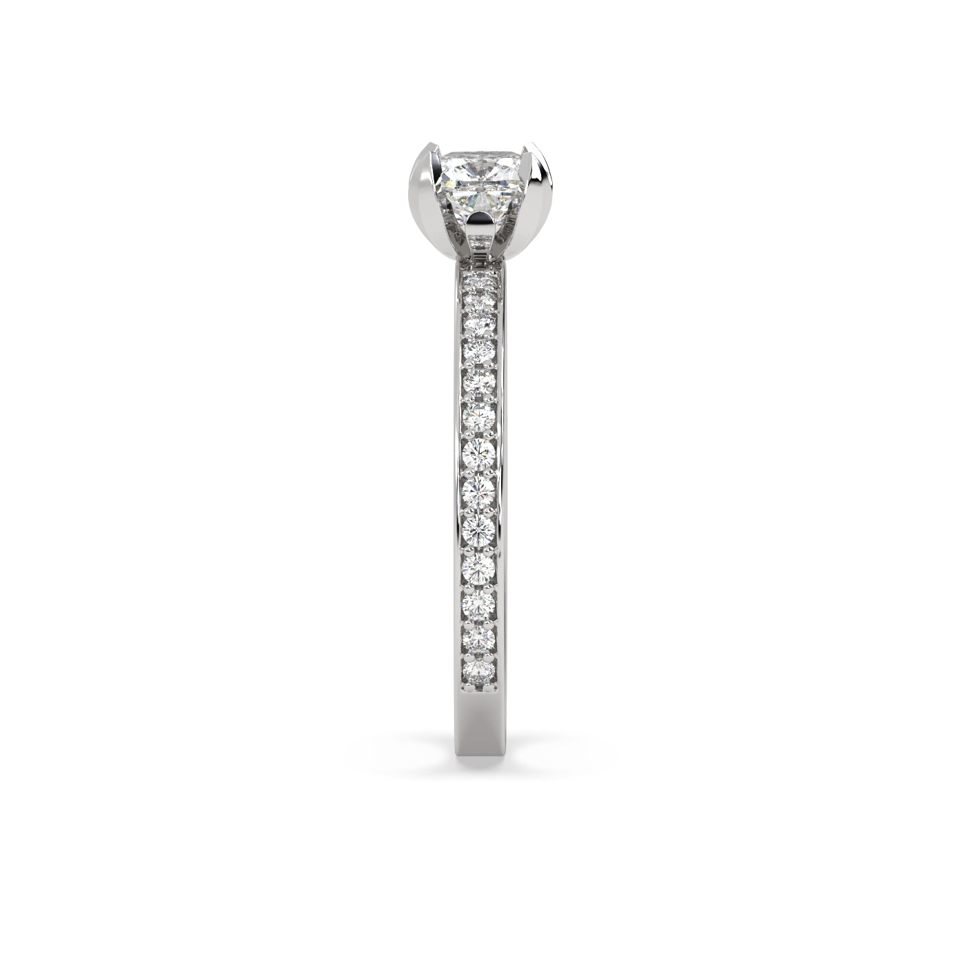Fleur de Luce 1ct Cushion Diamond Engagement Ring
