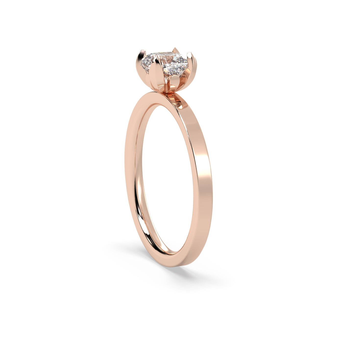 Fleur de Luce 1ct Cushion Diamond Engagement Ring