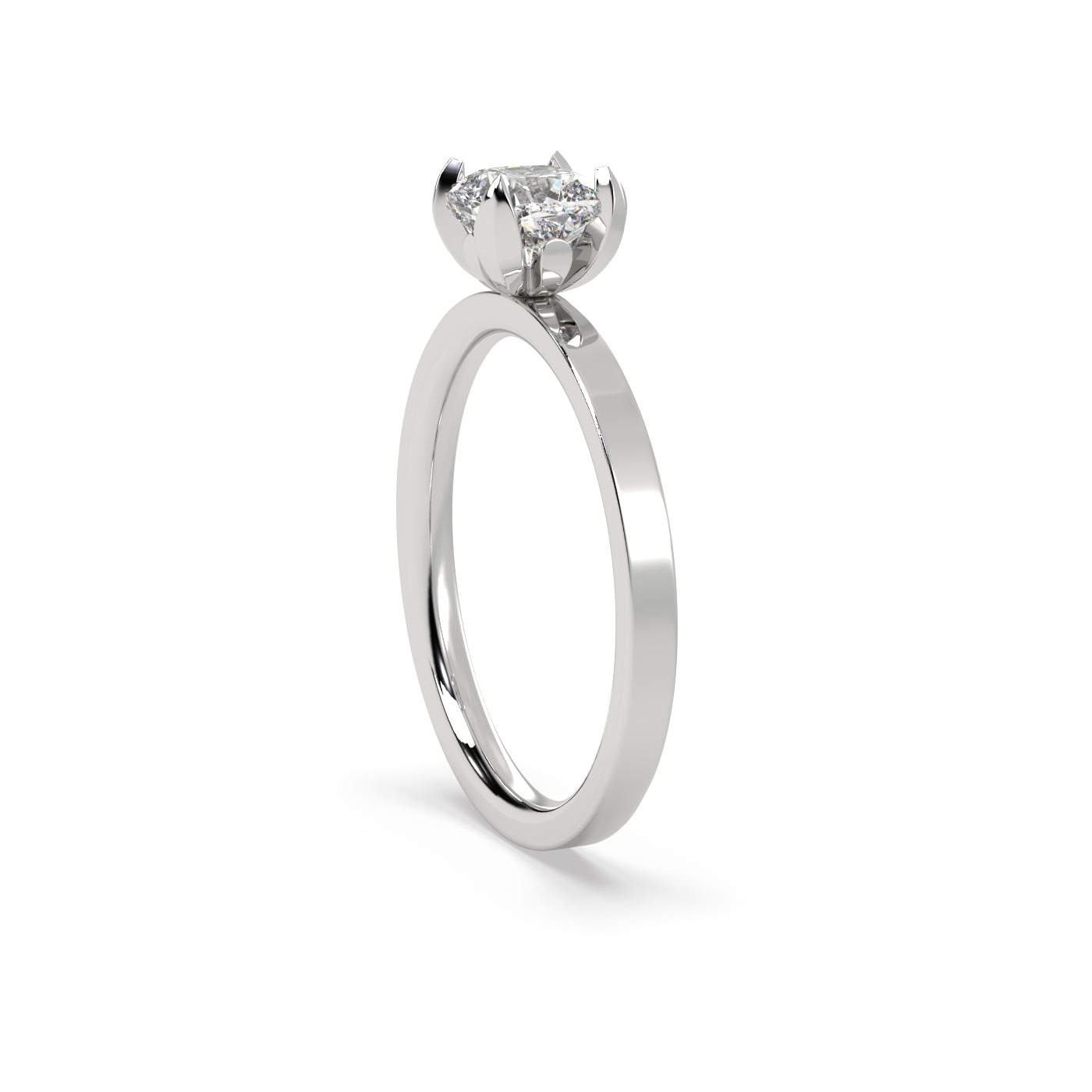 Fleur de Luce 1ct Cushion Diamond Engagement Ring