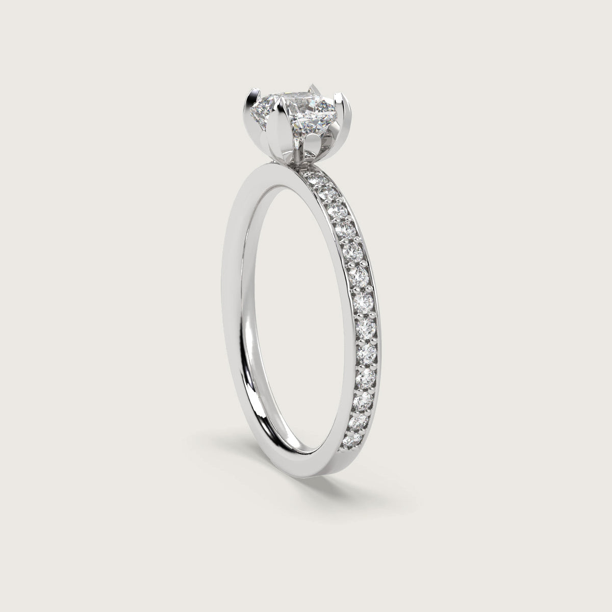 18K White 1ct
