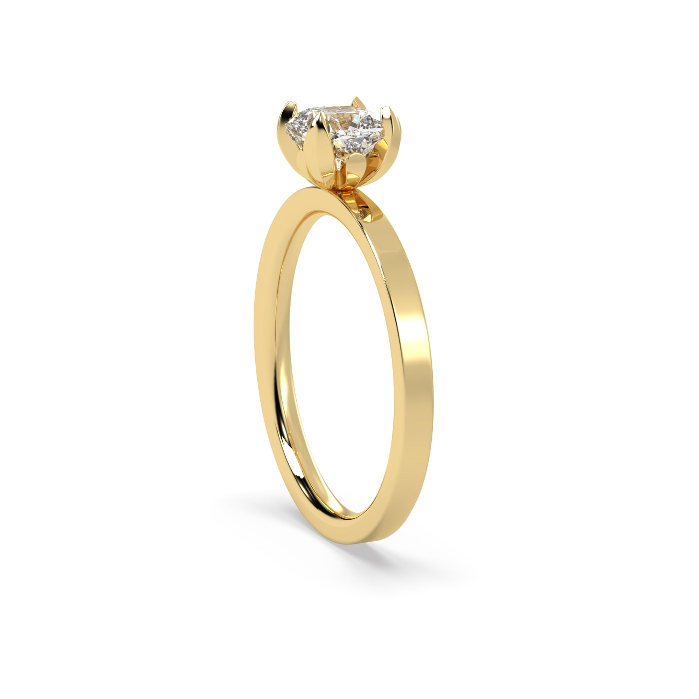 Fleur de Luce 1ct Cushion Diamond Engagement Ring