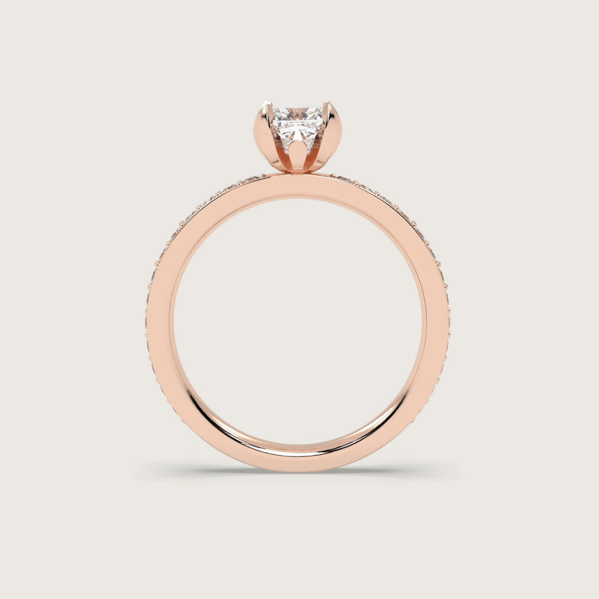 18K Rose 1ct