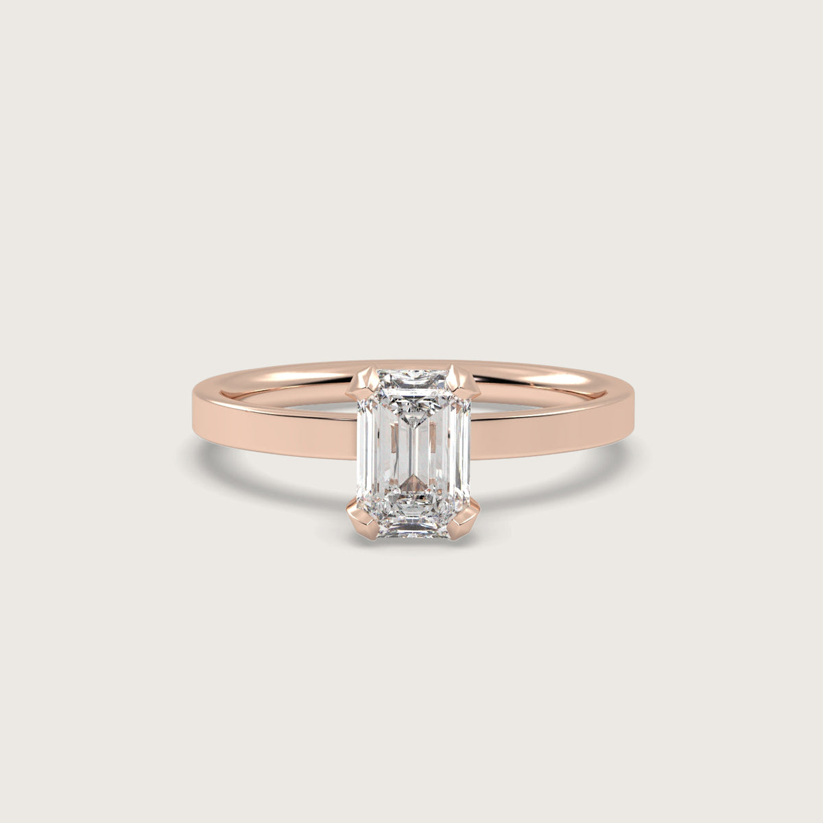 Emerald Cut Diamond Engagement Ring