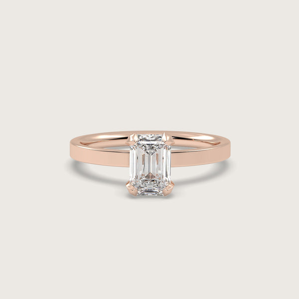 Emerald Cut Diamond Engagement Ring