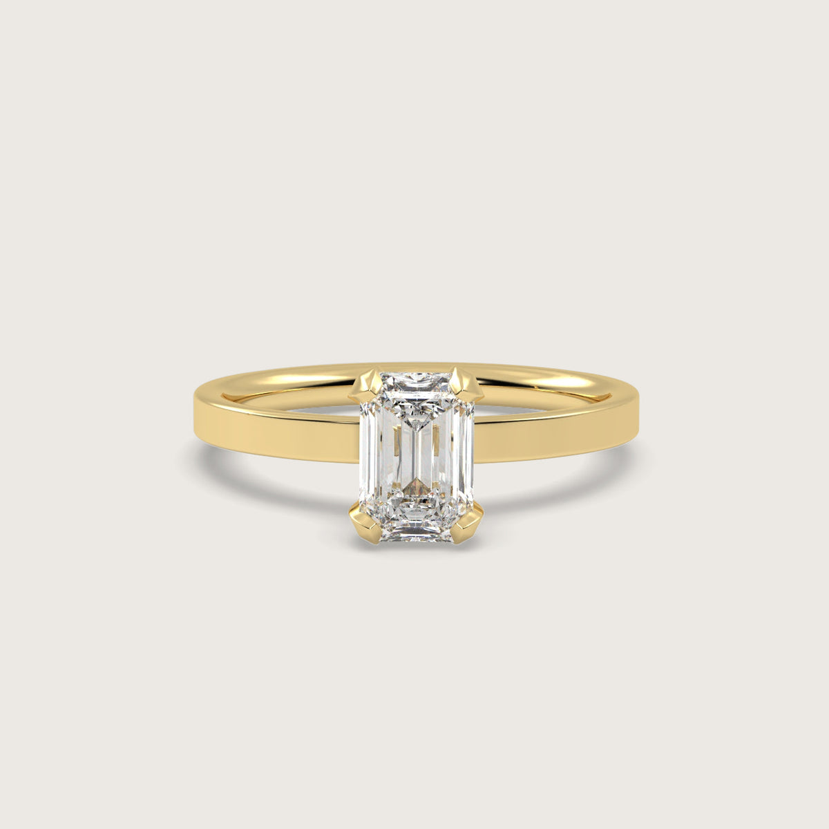 Emerald Cut Diamond Engagement Ring