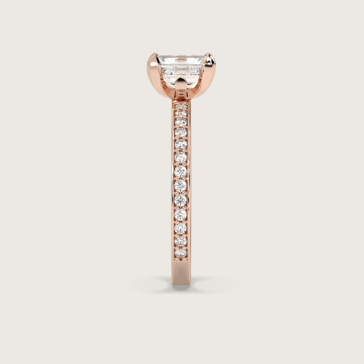 18K Rose 1ct