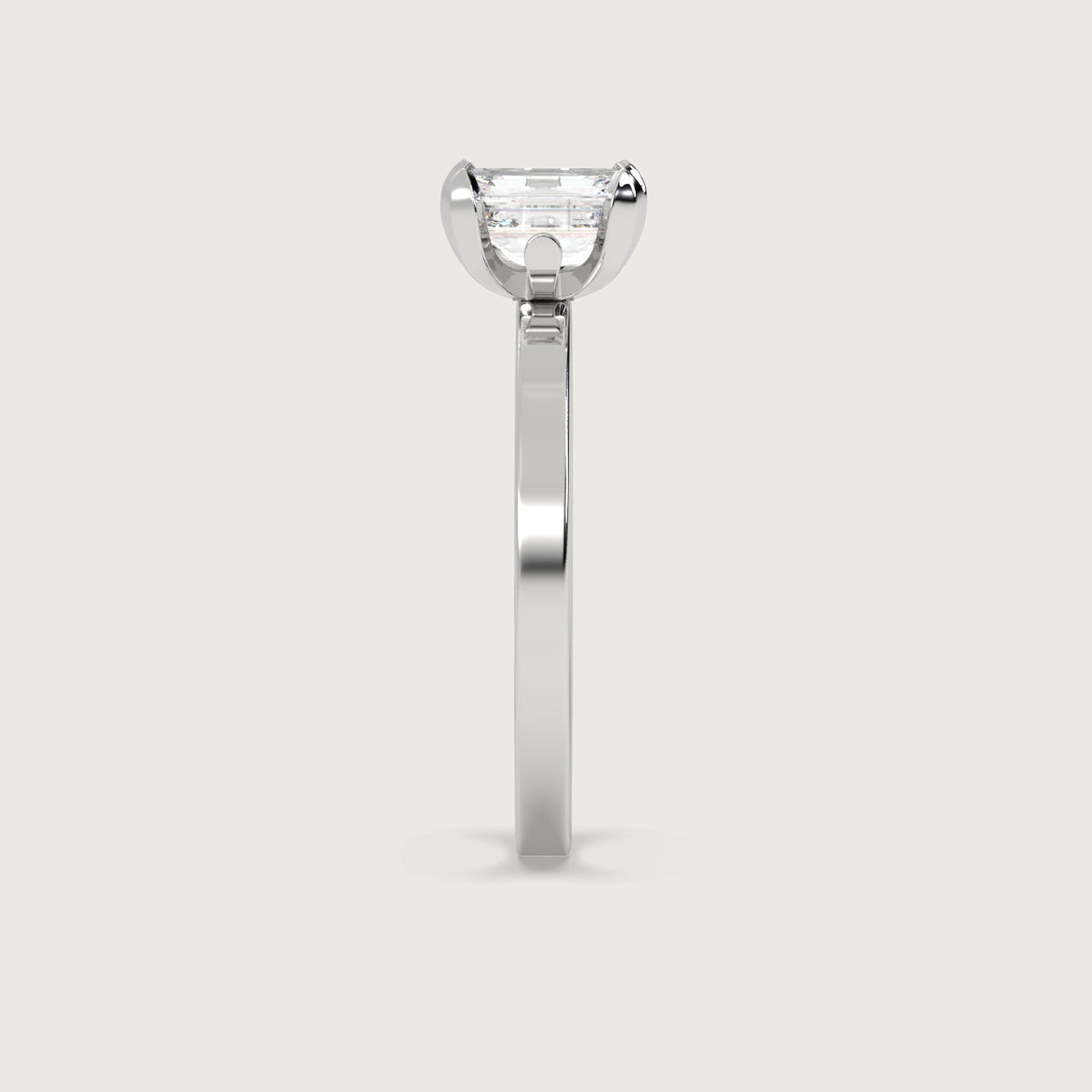 Emerald Cut Diamond Engagement Ring