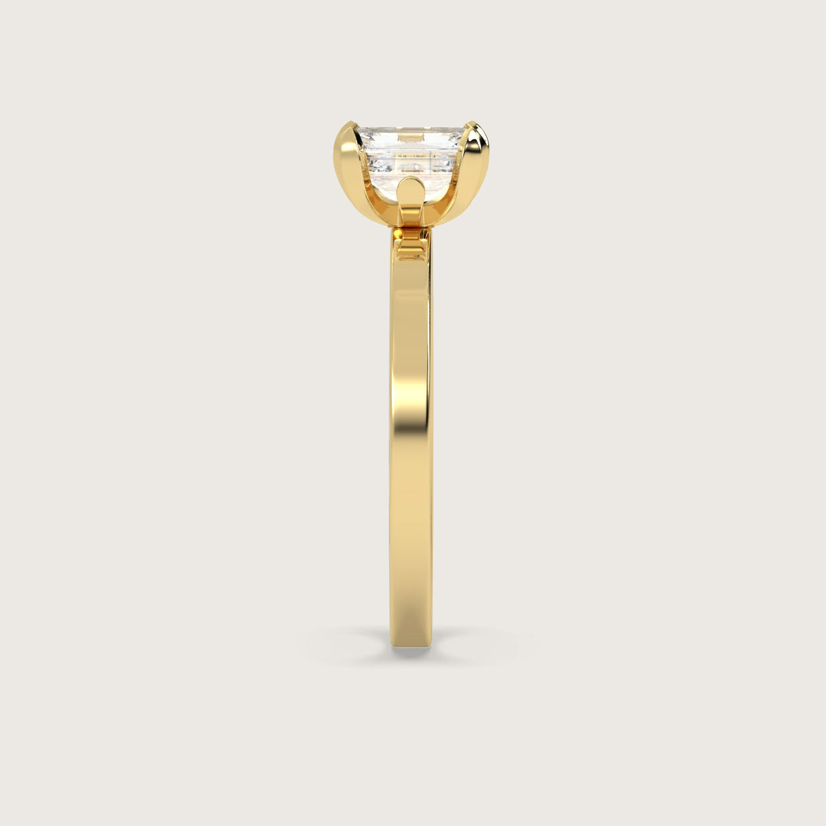Emerald Cut Diamond Engagement Ring