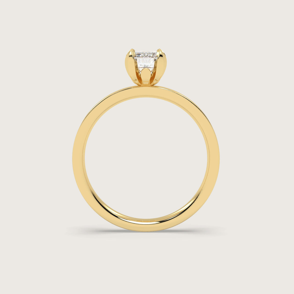 Emerald Cut Diamond Engagement Ring