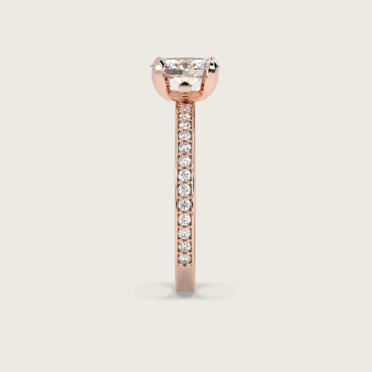 18K Rose 1ct