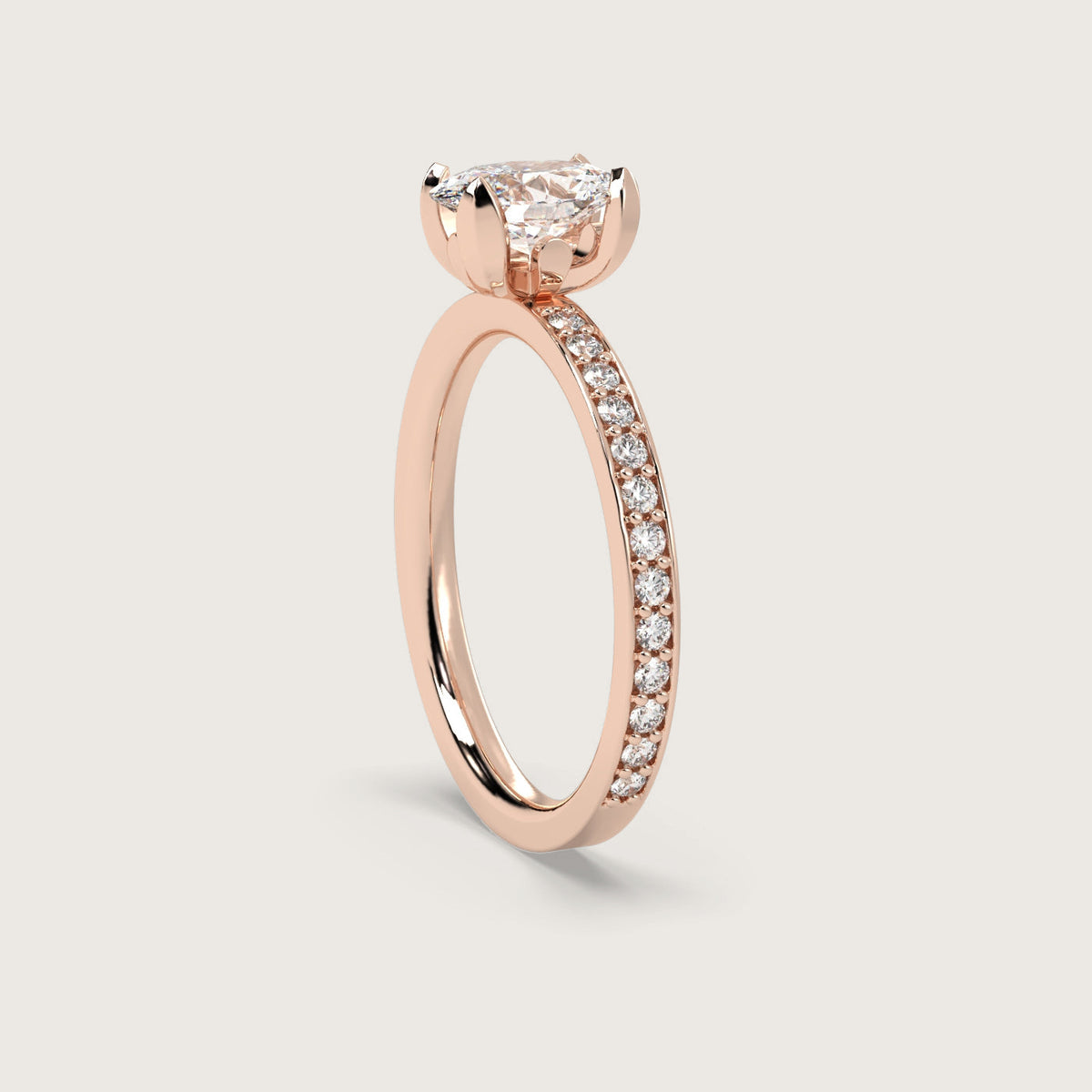 18K Rose 1ct