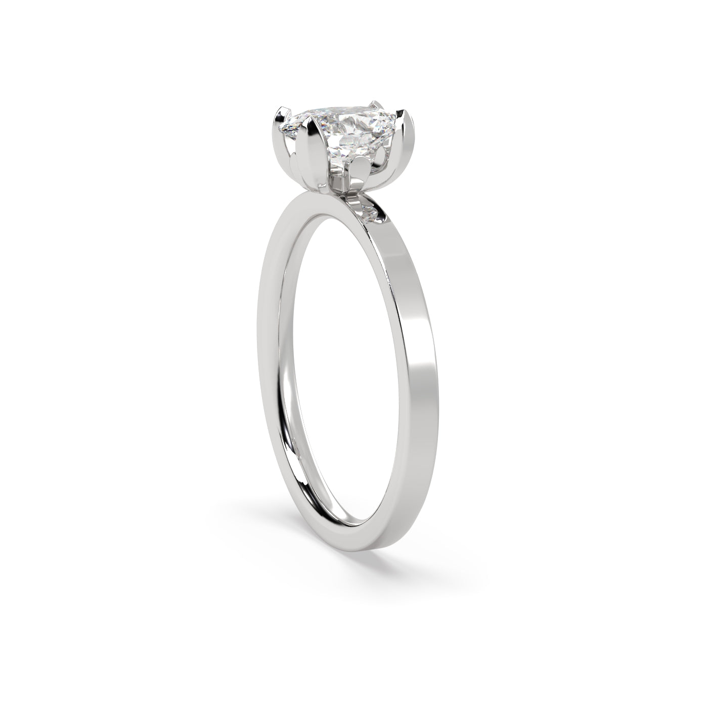 Fleur de Luce 1ct Oval Diamond Engagement Ring with Solitaire Setting