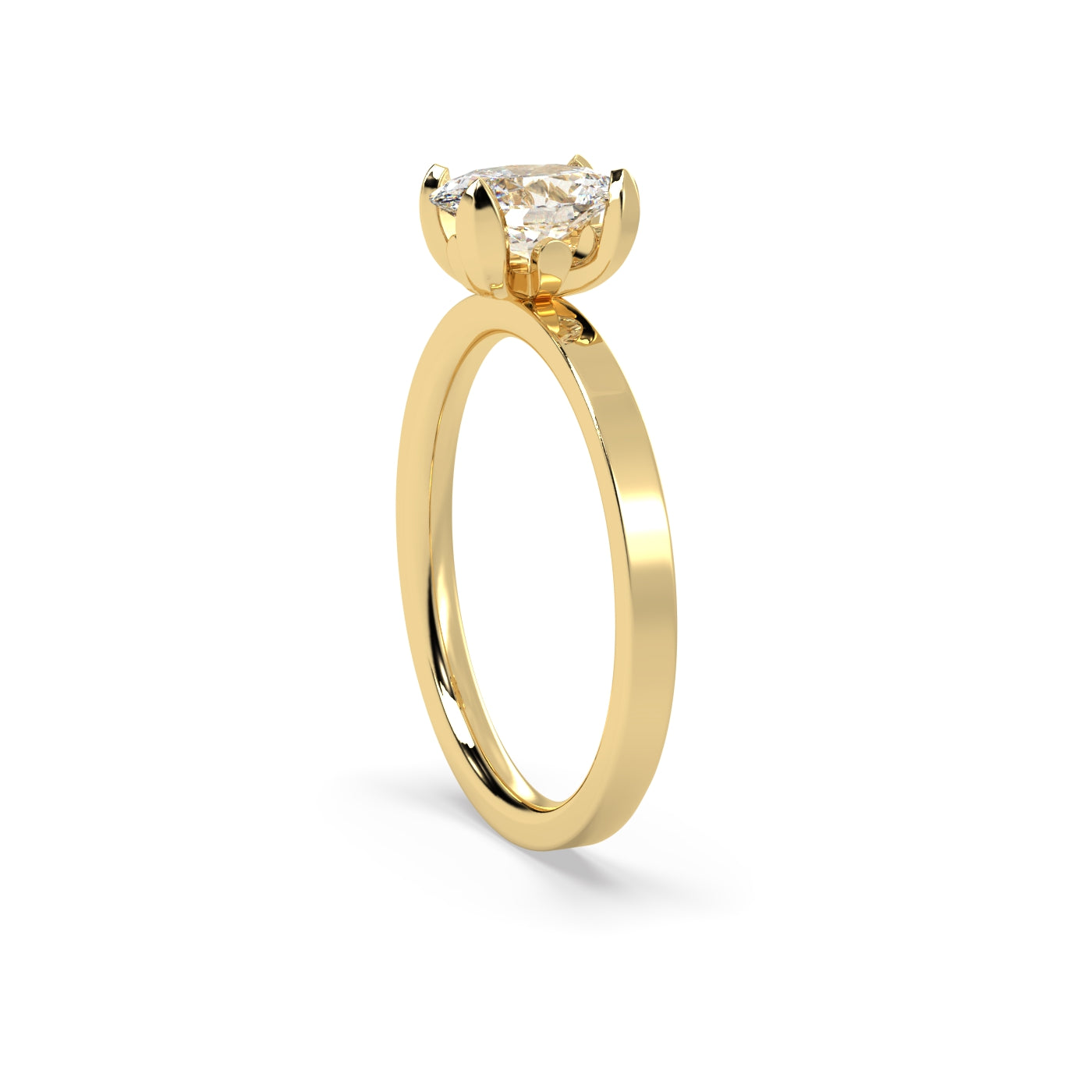 Fleur de Luce 1ct Oval Diamond Engagement Ring with Solitaire Setting