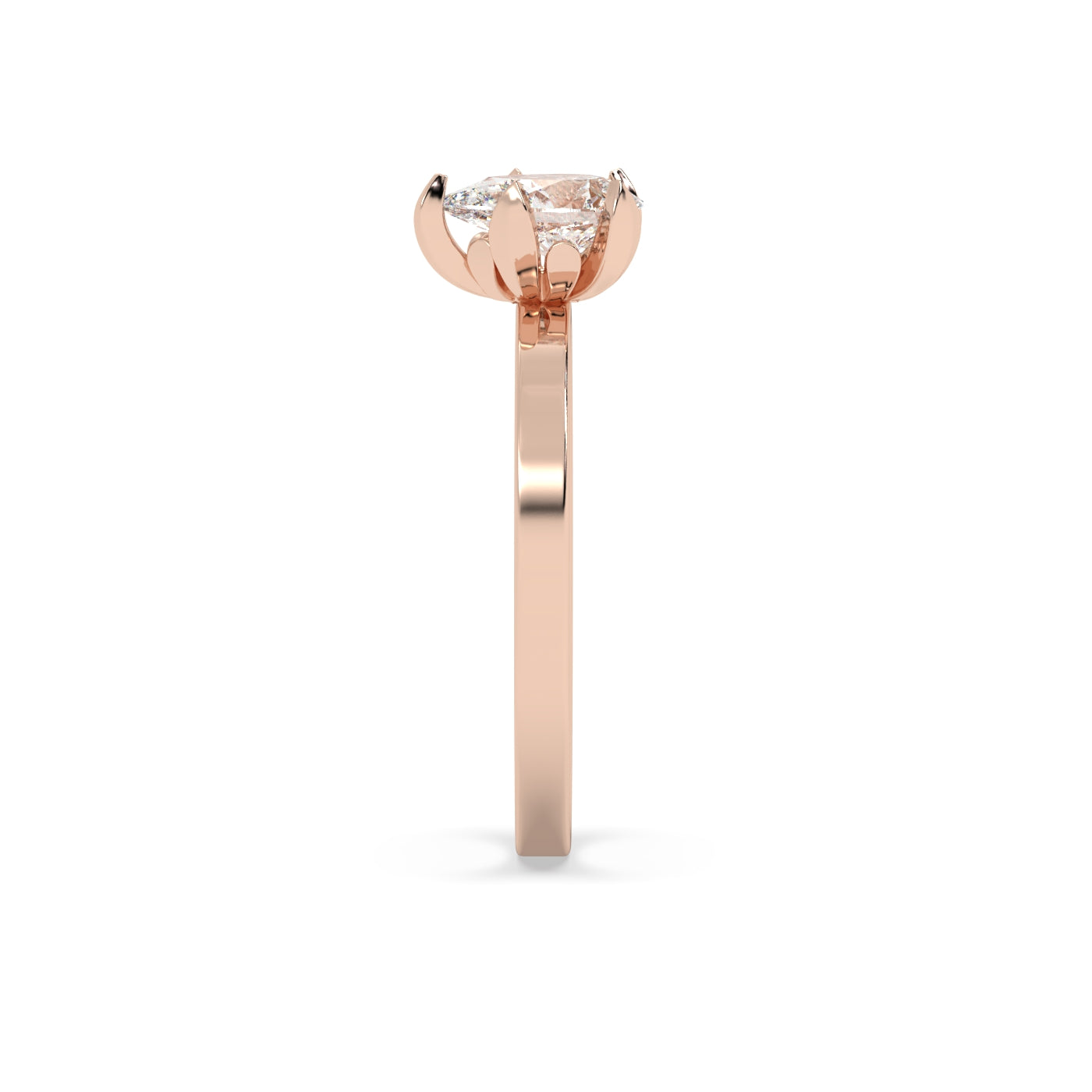 Fleur de Luce 1ct Pear Shape Diamond Engagement Ring