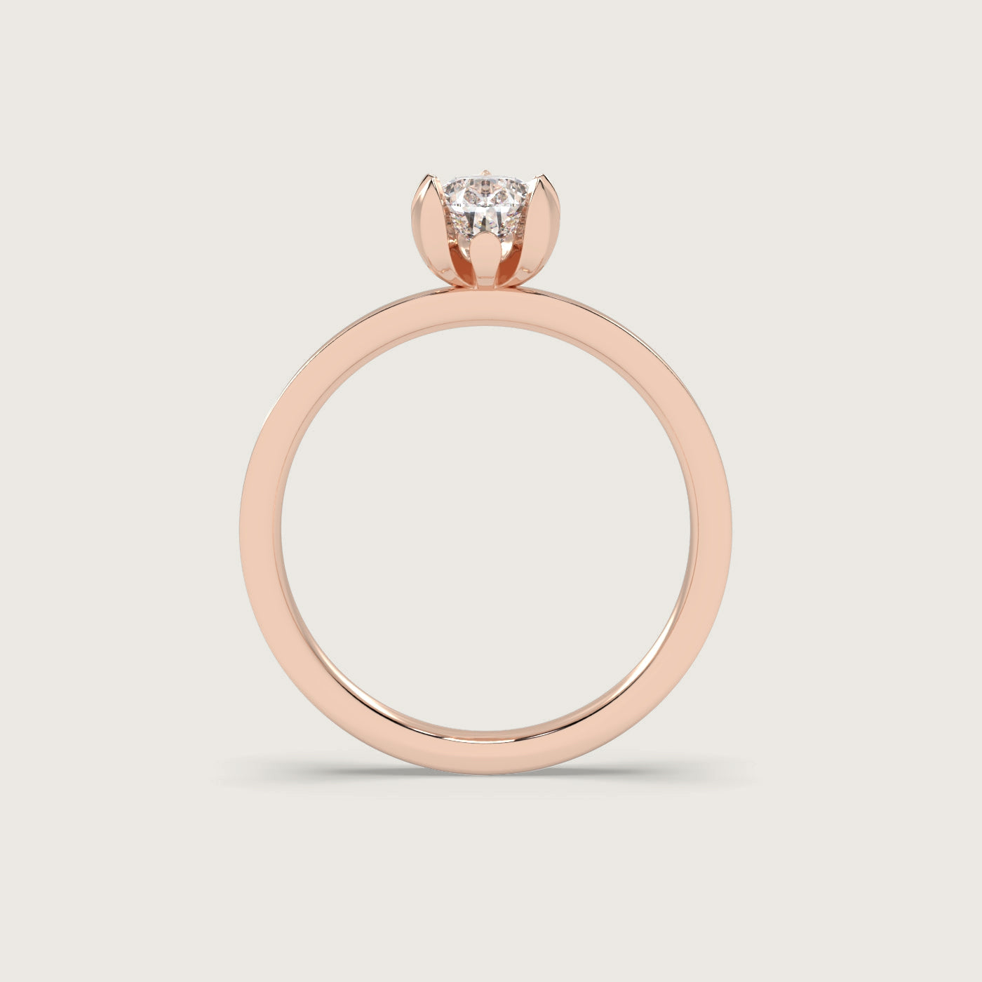 Pear Shape Diamond Engagement Ring in Fleur de Luce Setting