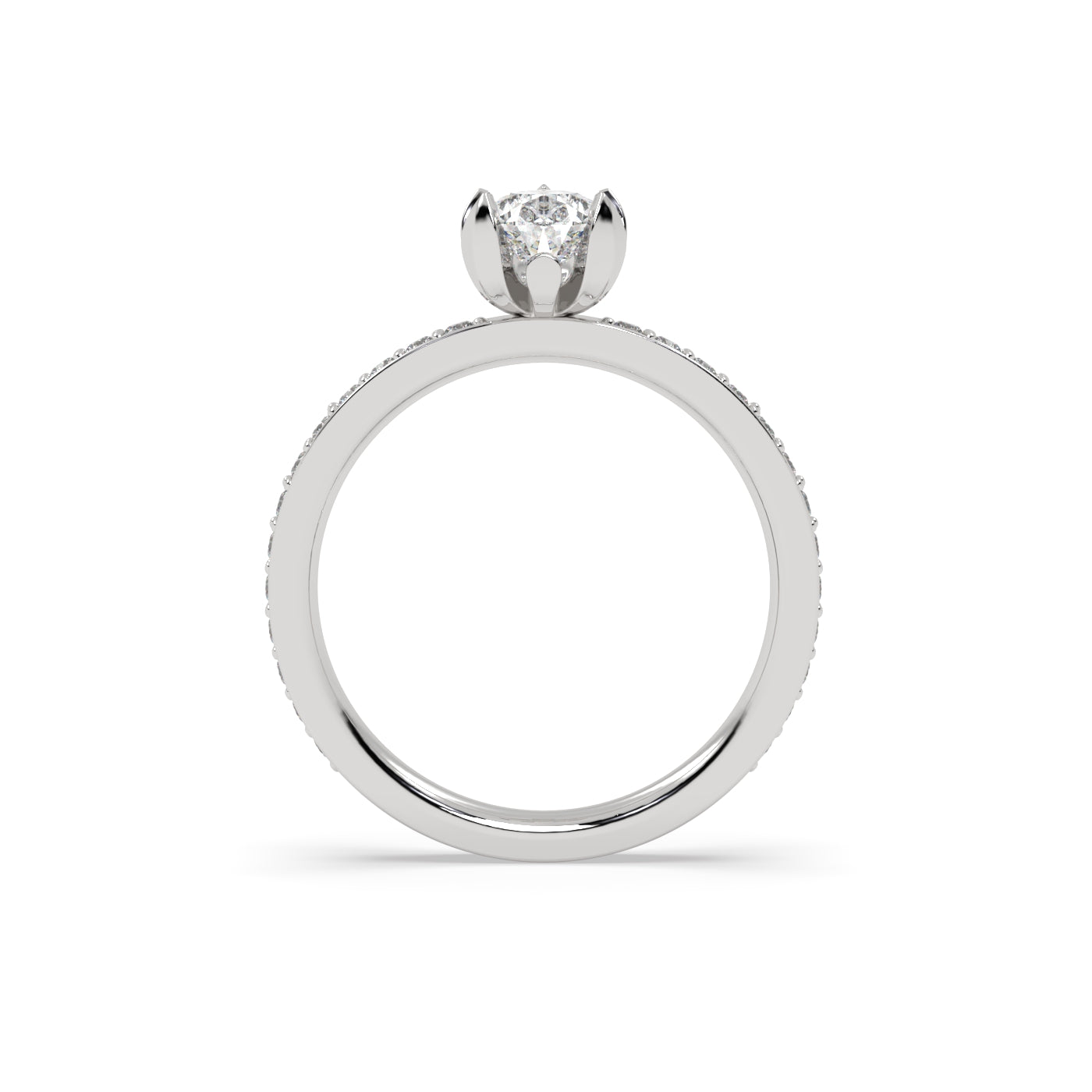 Fleur de Luce 1ct Pear Shape Diamond Engagement Ring