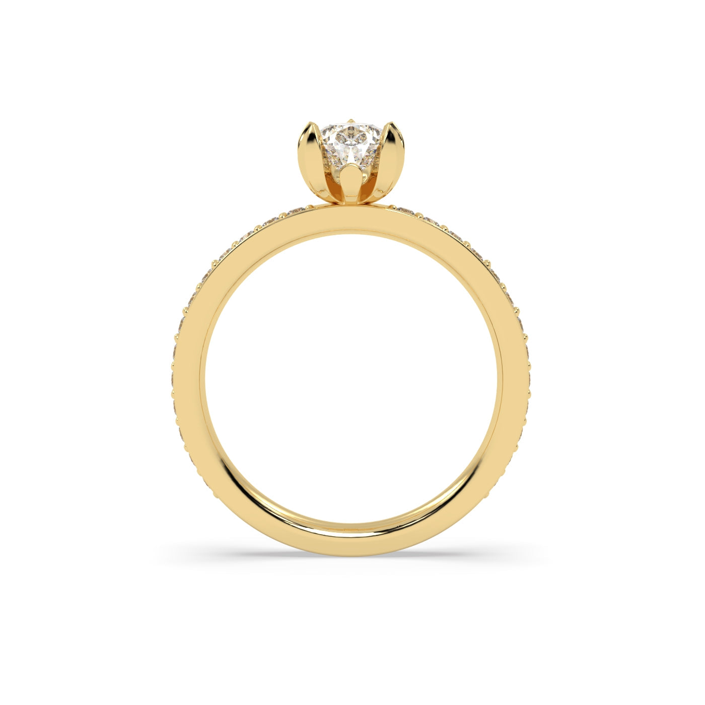 Fleur de Luce 1ct Pear Shape Diamond Engagement Ring