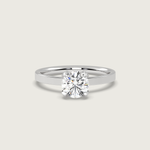 Round Diamond Engagement Ring in Fleur de Luce Setting