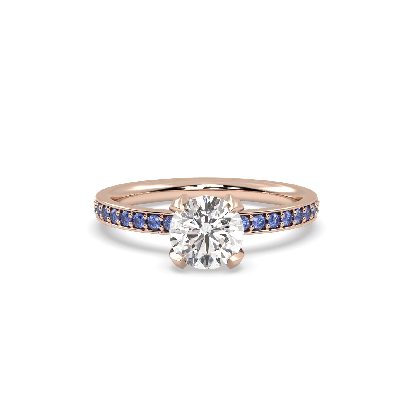 Fleur de Luce 1ct Round Diamond Engagement Ring