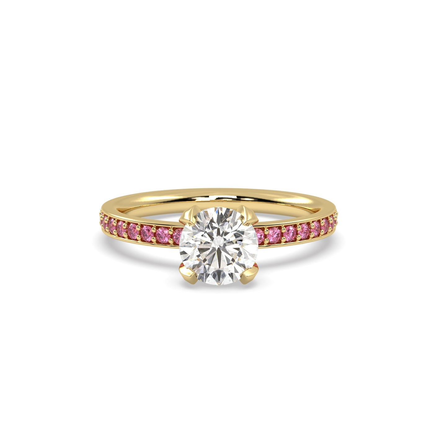 Fleur de Luce 1ct Round Diamond Engagement Ring