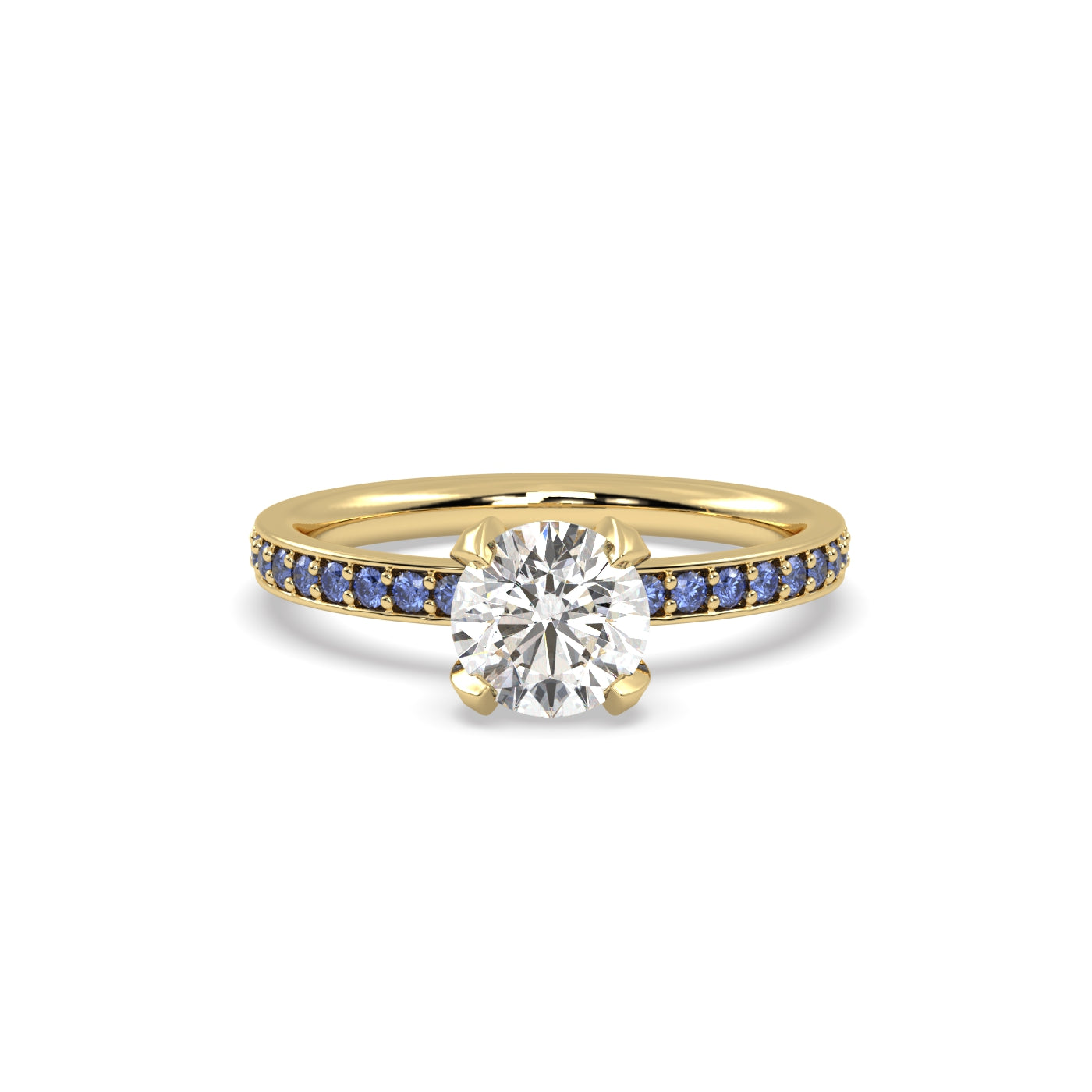 Fleur de Luce 1ct Round Diamond Engagement Ring